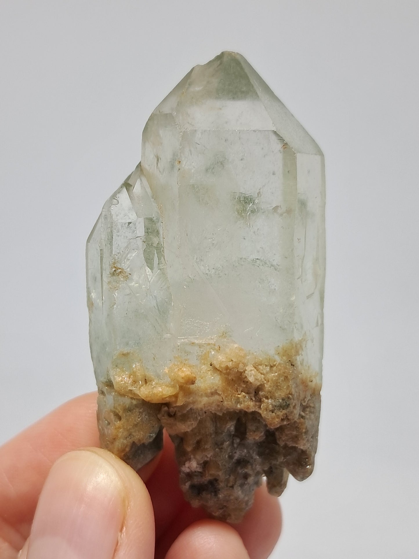 Chlorite Quartz Self-Healed Point (Himachal Pradesh) Rough Stone | Twinned Natural Crystal | Mineral Specimen | Chamanic Garden #CQ3