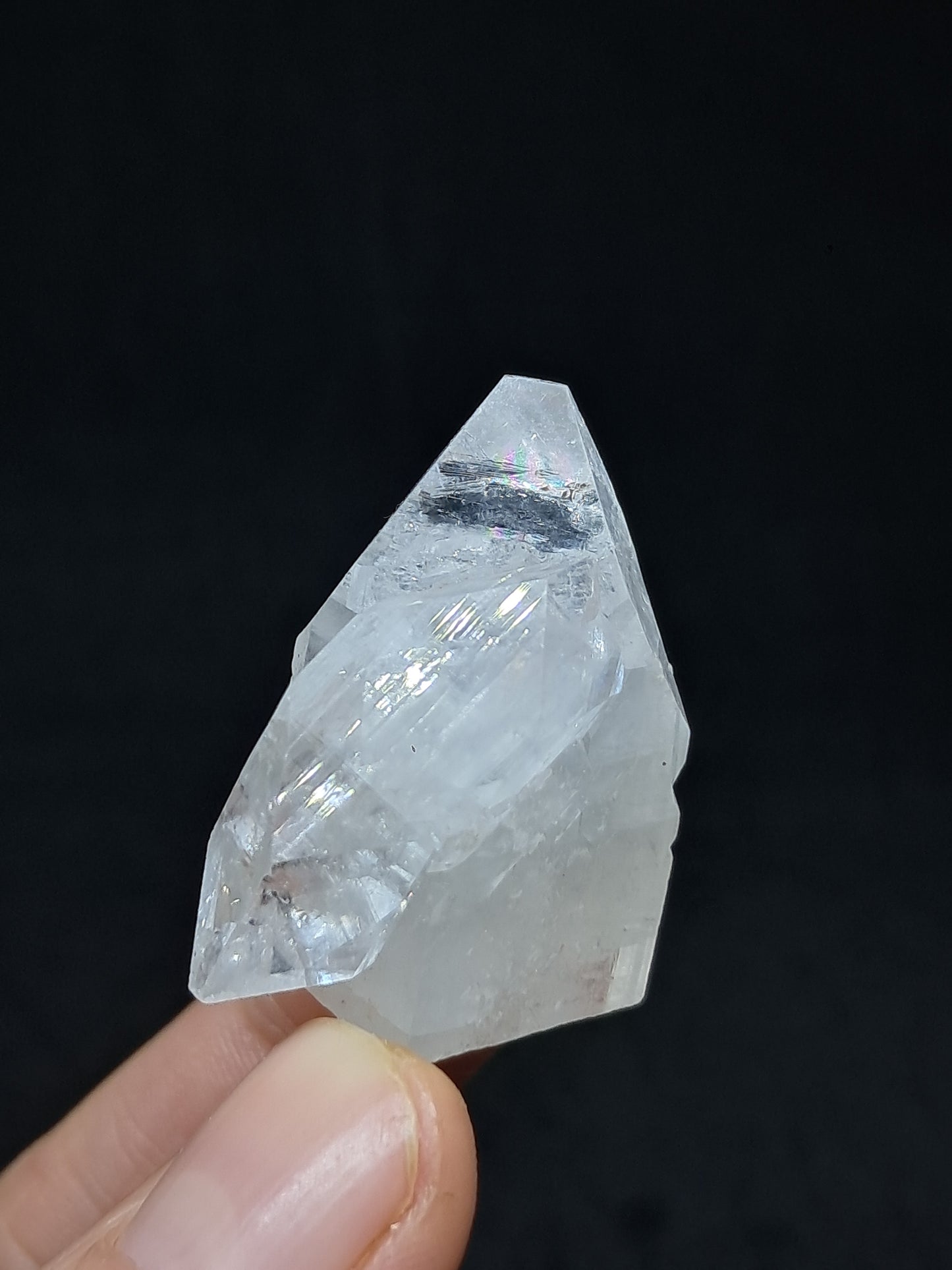 Clear Apophyllite Twinned Crystal (Ajanta) Natural Point | Mineral Specimen #AP58
