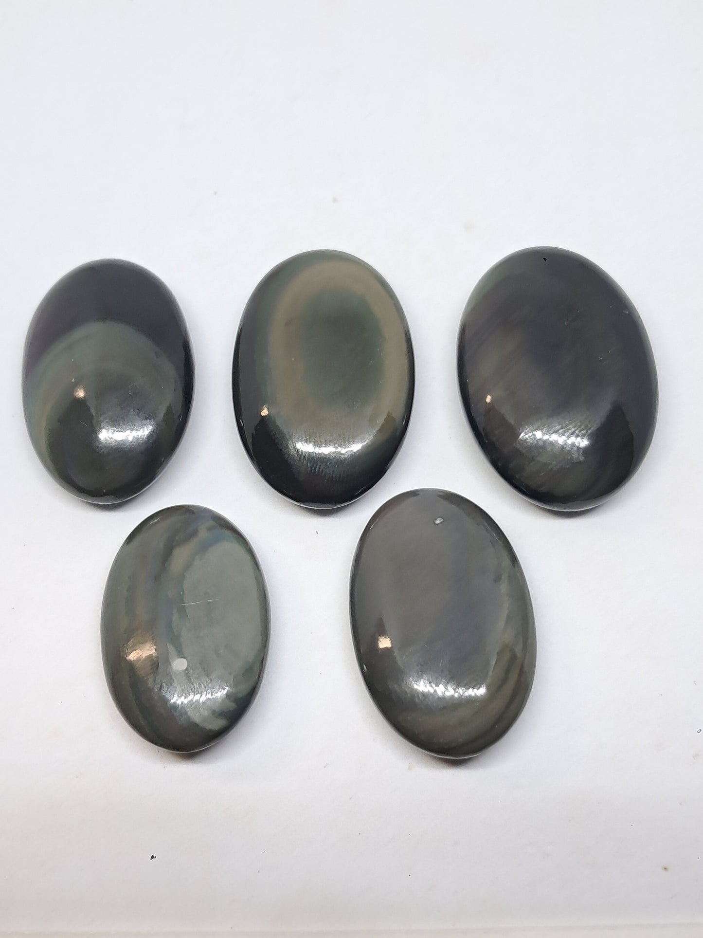 Obsidiana Arcoíris (México) Colores Concéntricos | Patrón de Ojos | Cristales Naturales Pulidos #RO2