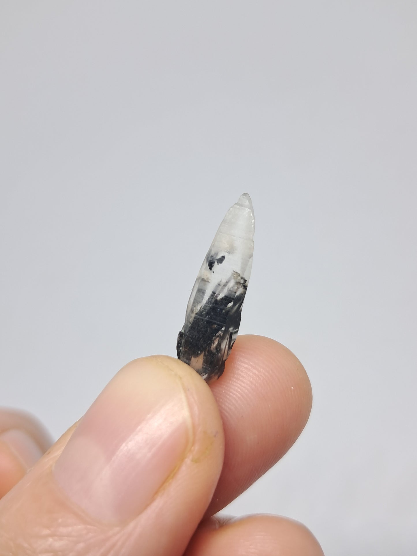 Set of 5 Tourmalinated Quartz - natural crystal points #TQ15