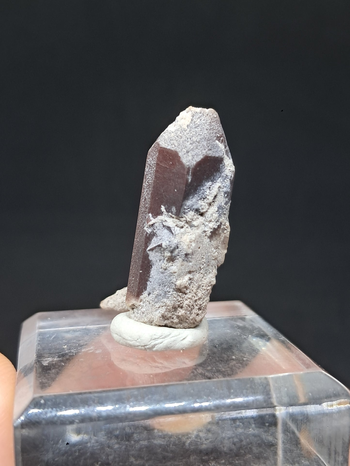 Cristal de topacio natural (México), piedra preciosa rara | Ejemplar mineral n.° TPZ19
