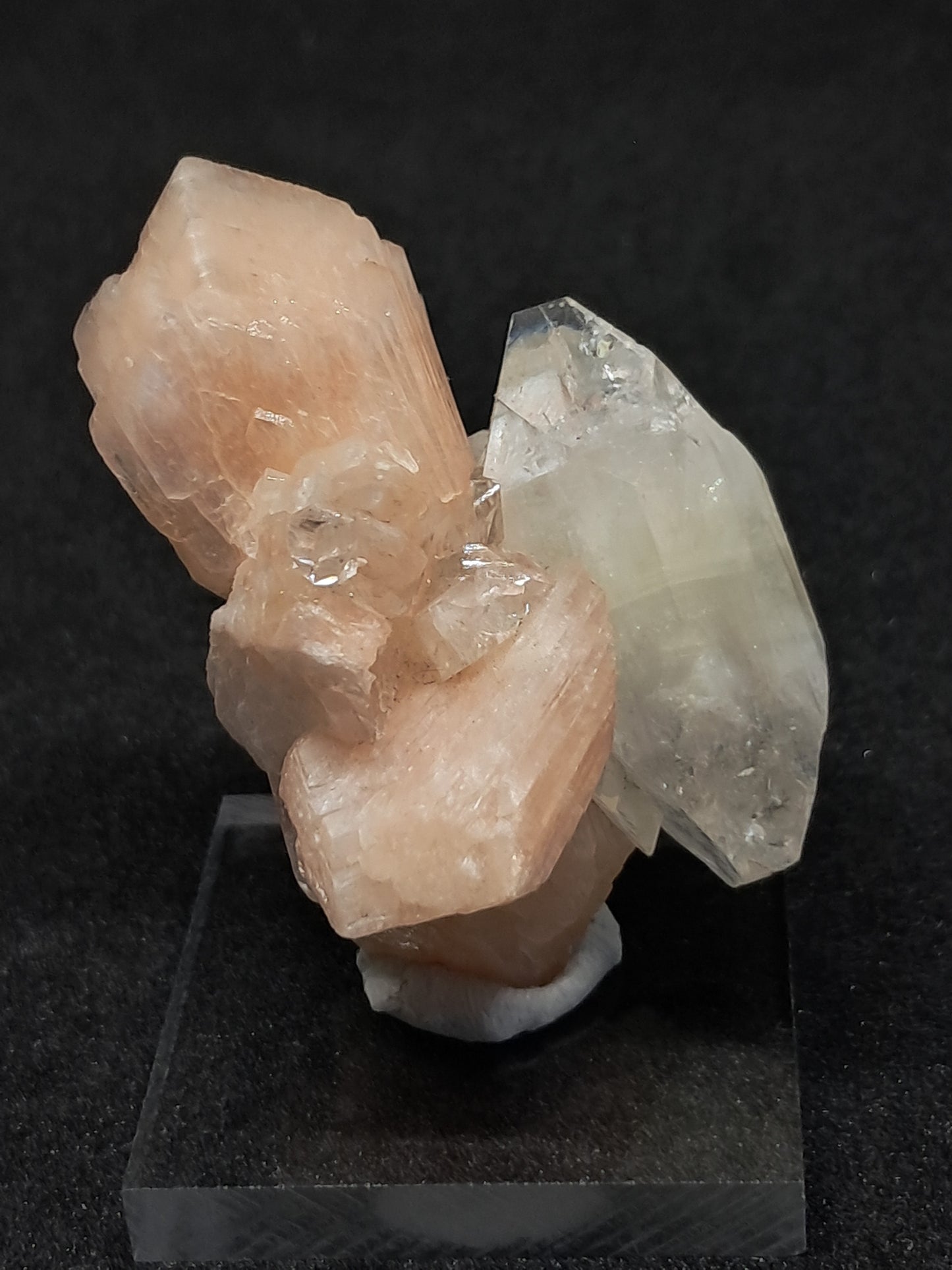 Apophyllite with Stilbite (Non-precious natural mineral) #AP7