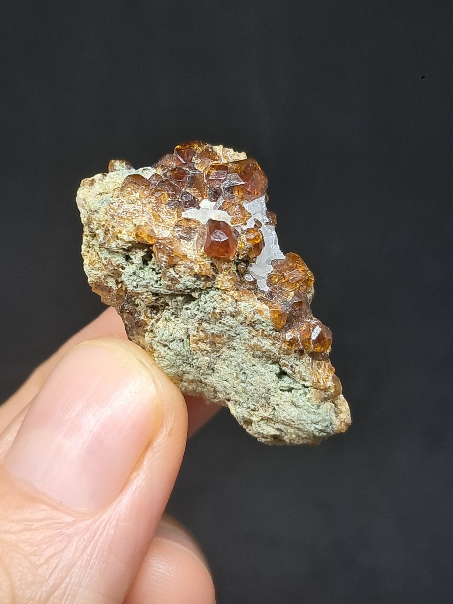 Cúmulo de granate marrón (México) | Cristal en bruto | Ejemplar mineral n.° GR7