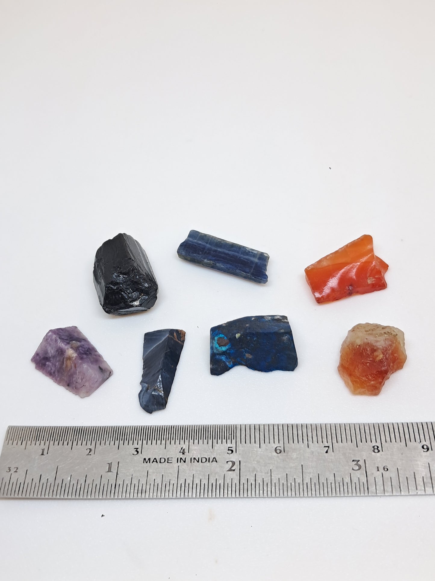 Set of 7 Small Rough Stones | Raw Crystals #RCS21