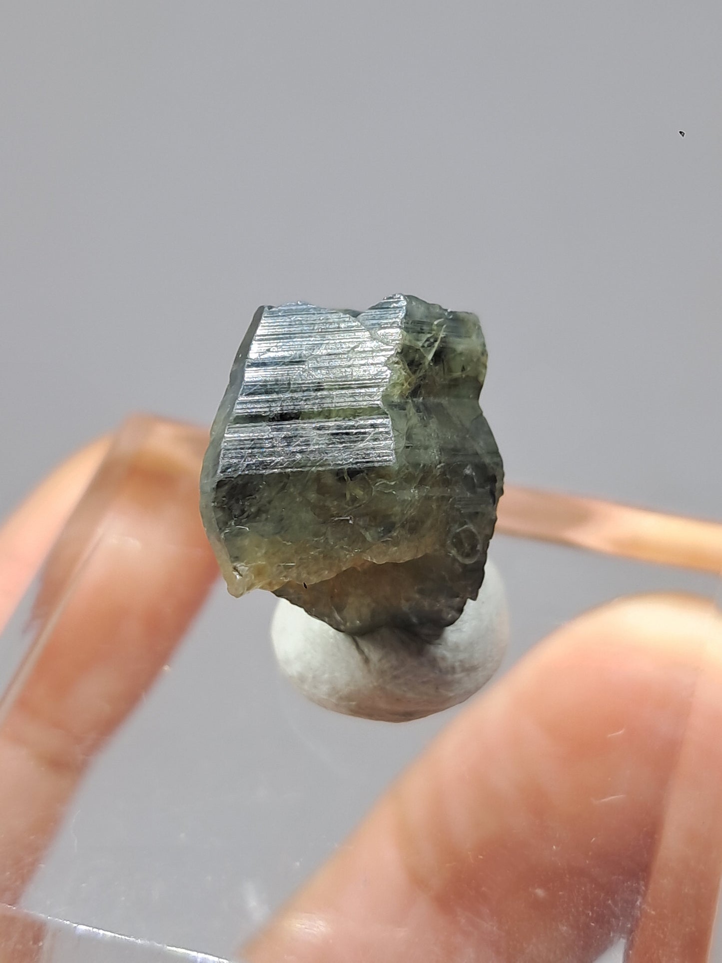 Natural Green Blue Sapphire Crystal (Karur) Rough Stone | Bicolor | Mineral Specimen #SP37
