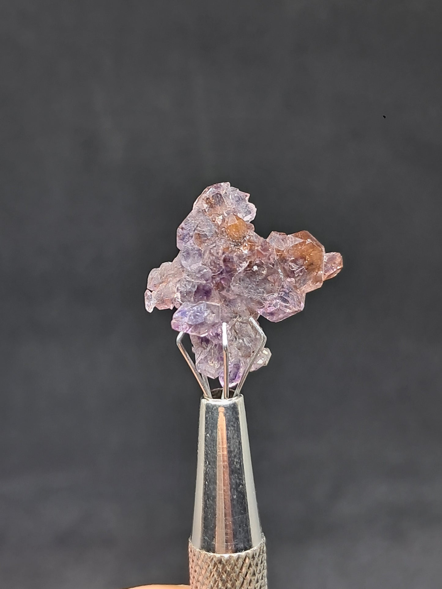 Set of 3 Amethyst from Karur w/ "Super Seven" Inclusions | Natural Crystals | Mineral Specimen #KA167