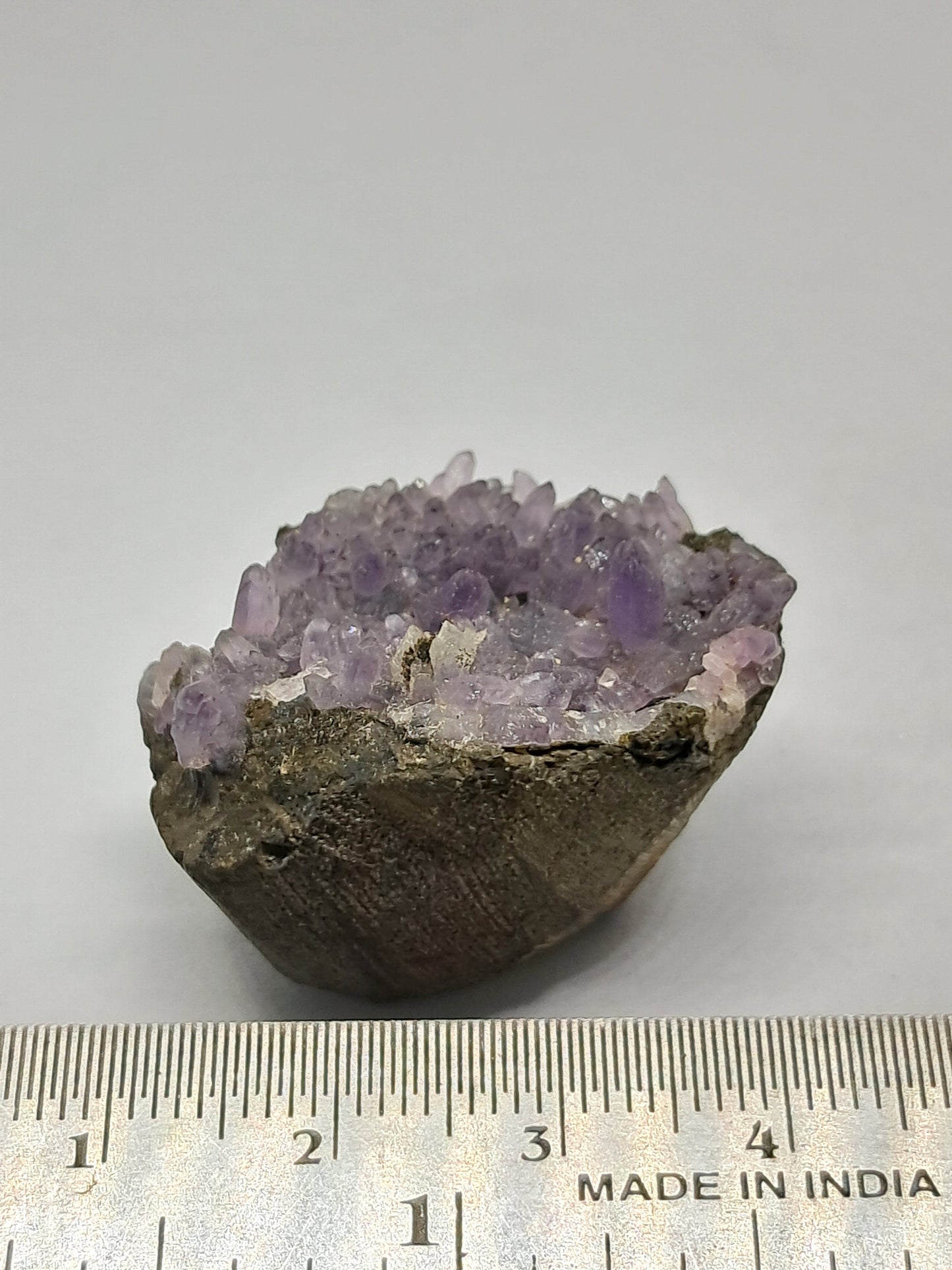 "Dog tooth" Amethyst on Basalt (Non-precious mineral) #DTA5