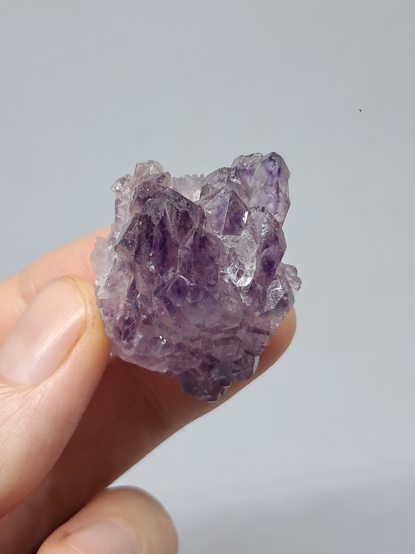 Amatista en racimo (Karur) | Cristal en bruto | Piedra natural | Ejemplar mineral n.° KA121
