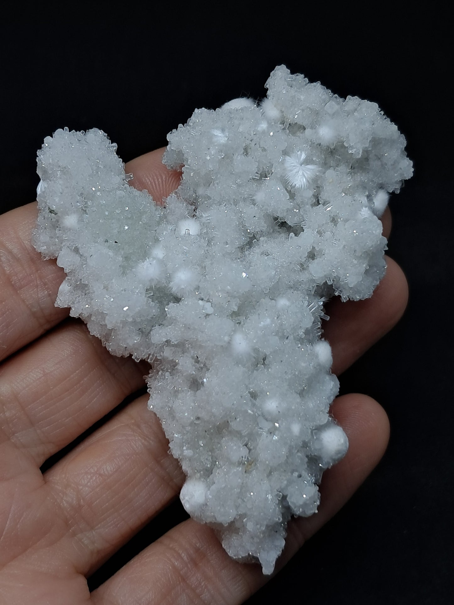 Okenite w/ Apophyllite Cluster (Mumbai) Mineral Specimen | Collector Grade | Natural Crystal #OK26