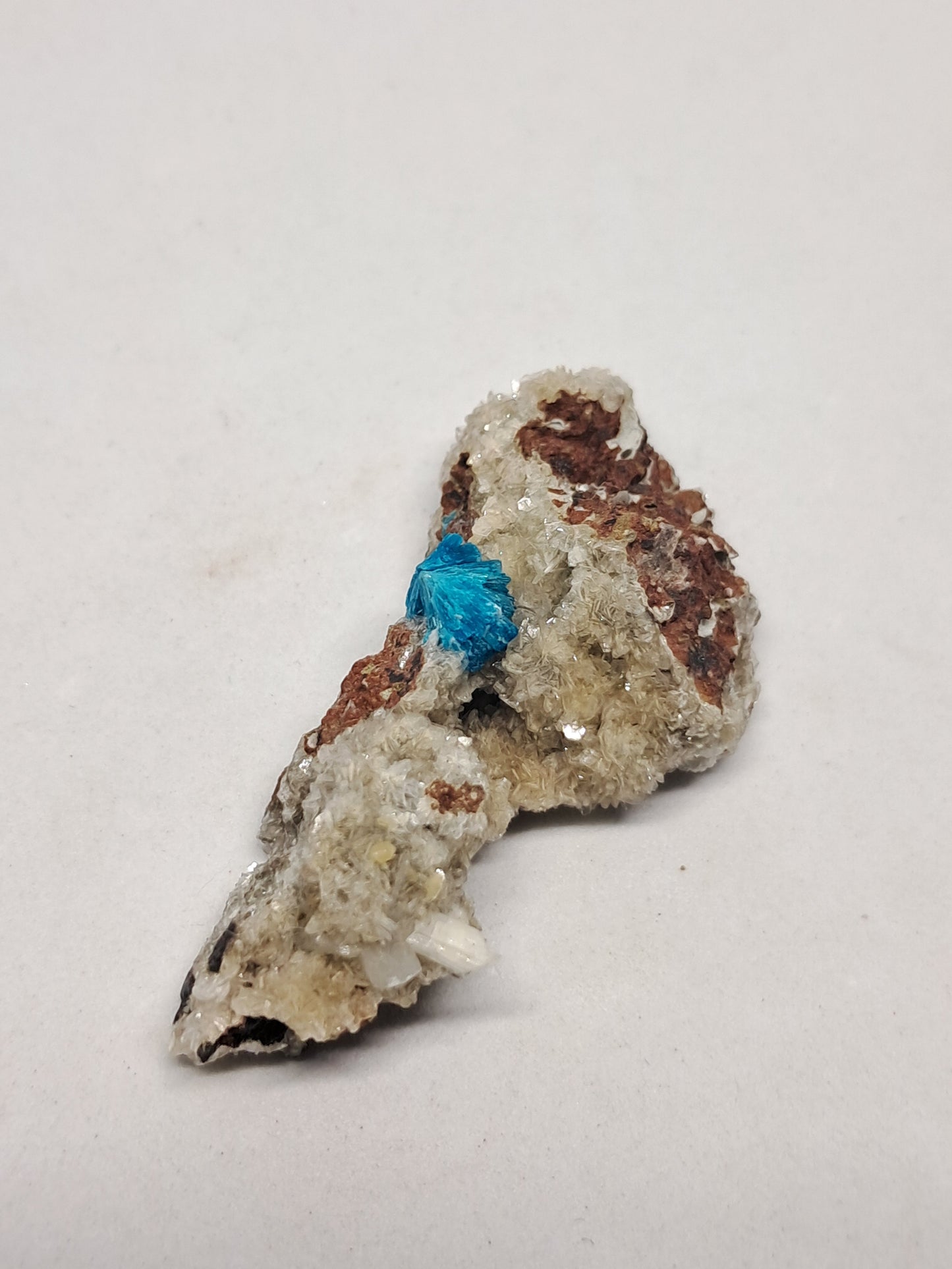 Cavansite on Heulandite Matrix (Wagholi) Rough Stone | Natural Crystal | Rare Mineral Specimen #CV15