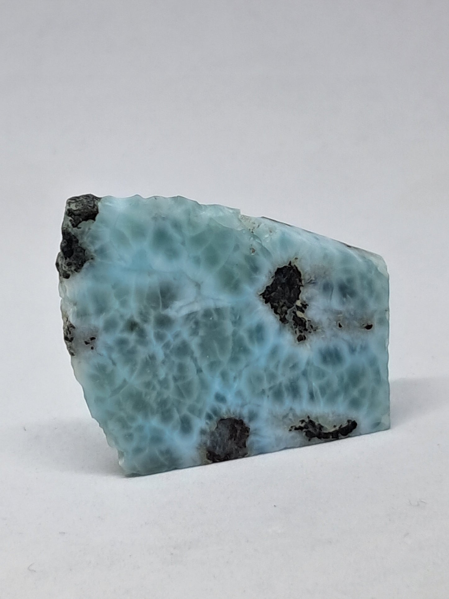 Larimar Raw Slice (Non-precious Natural Stone) #LM1