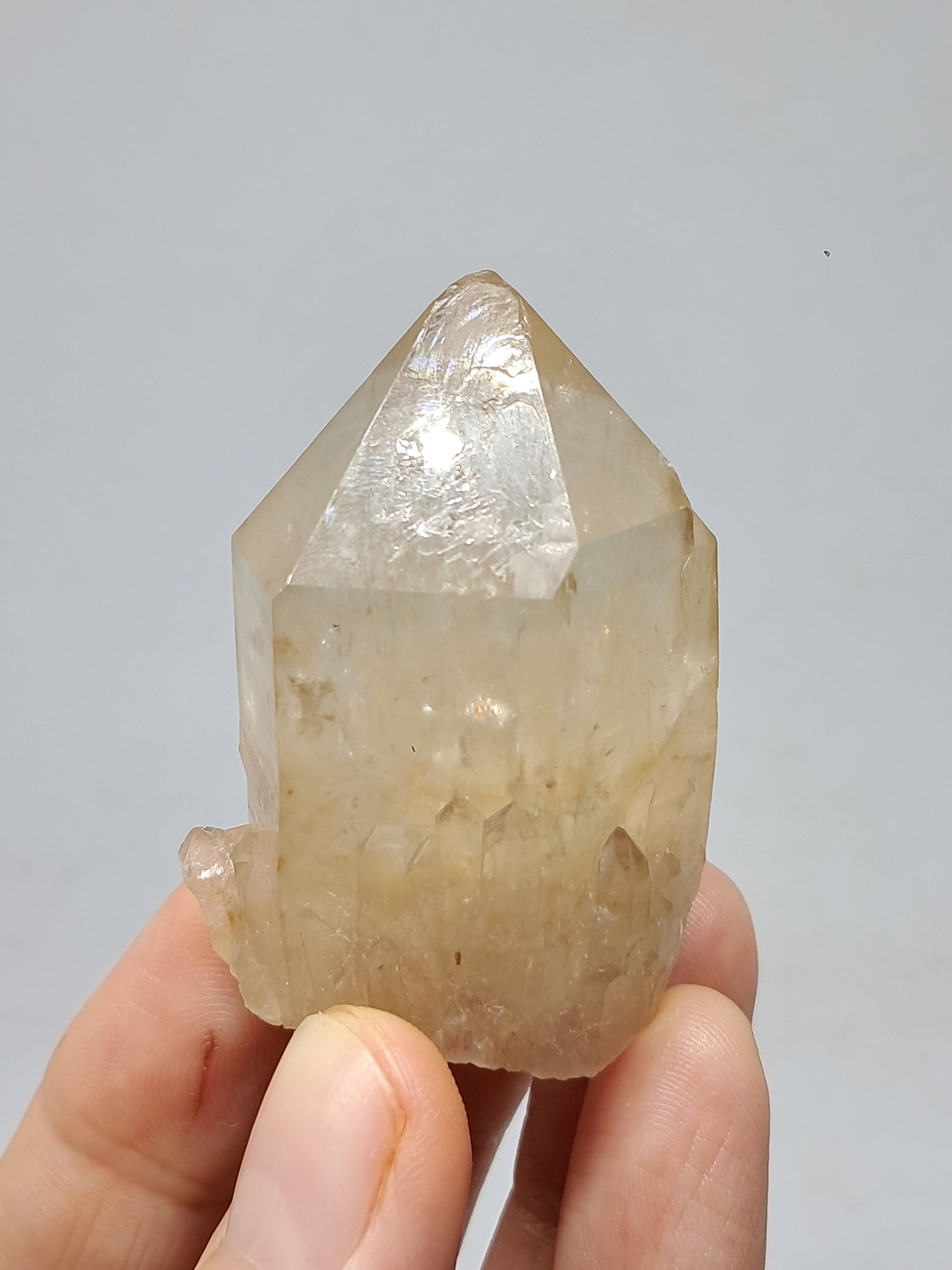 Natural Citrine "Kundalini" (Democratic Republic of Congo) Crystal Point | Mineral Specimen #CTN22