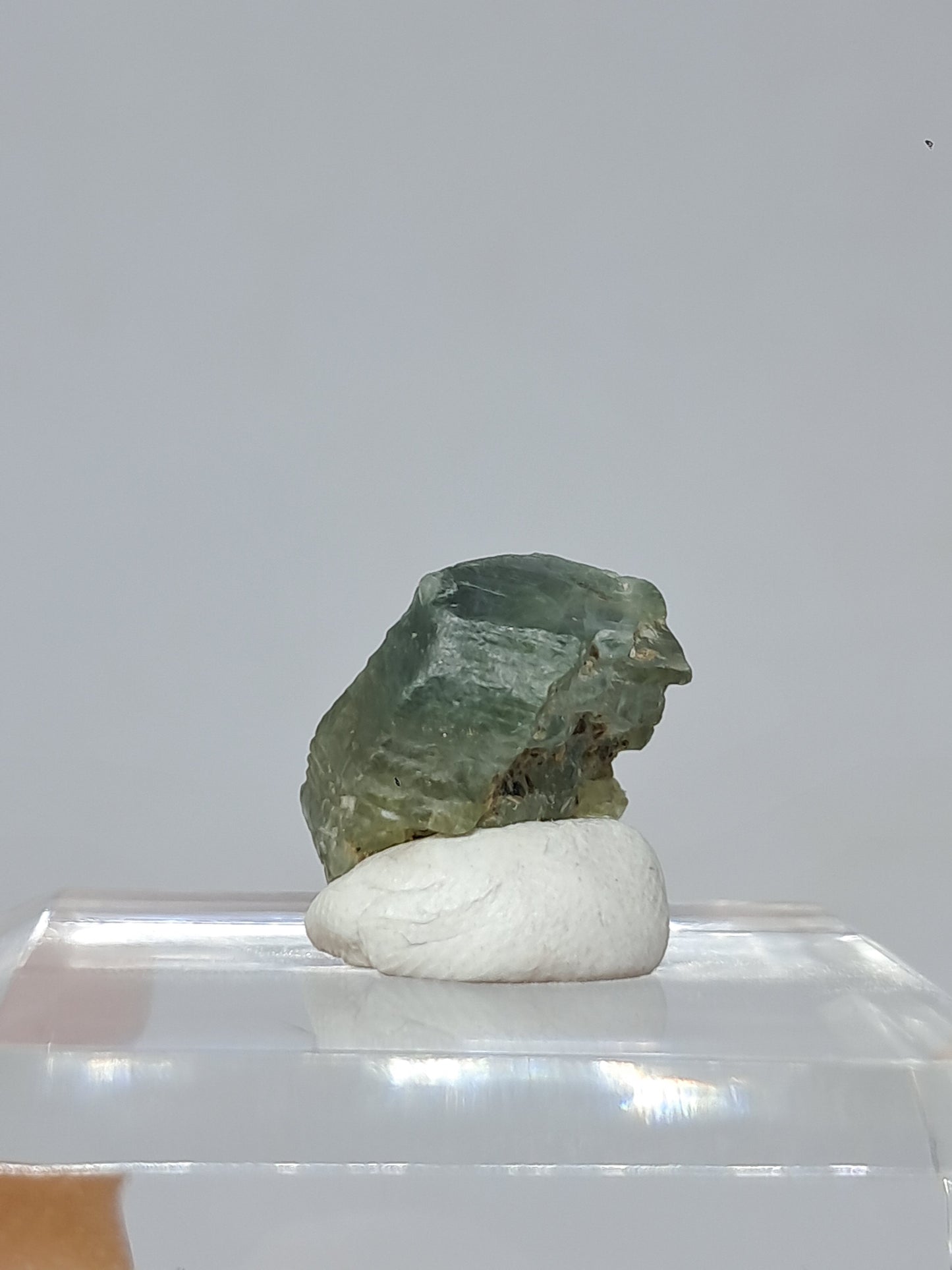 Natural Greenish-Blue *Teal* Sapphire Crystal (Karur) Rough Stone | Mineral Specimen #SP26