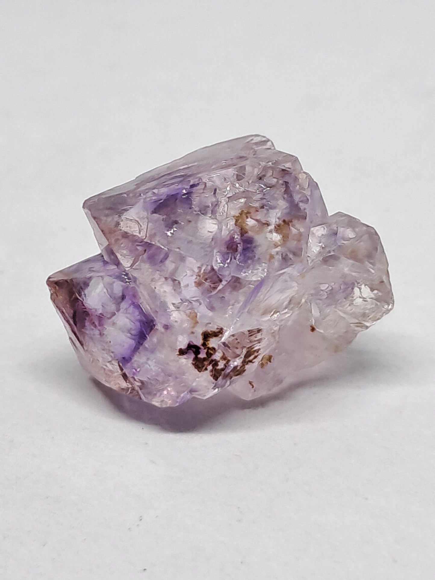 Elestial Amethyst (Karur) Lustrous Purple Quartz Crystal Point | Natural Stone | Mineral Specimen #KA45