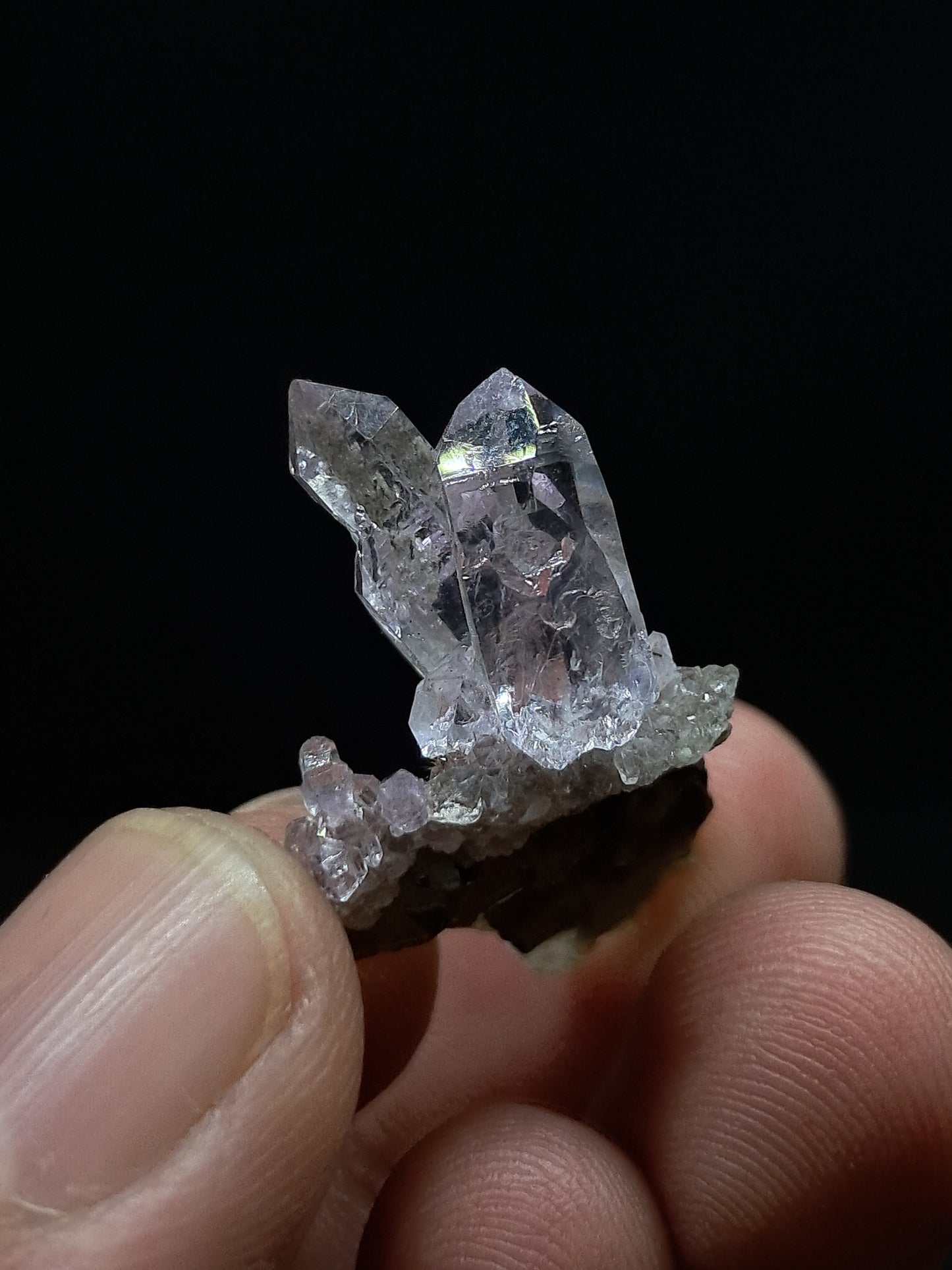 Karur Amethyst Scepters on Mica (Non-precious Natural Stone) #KA57