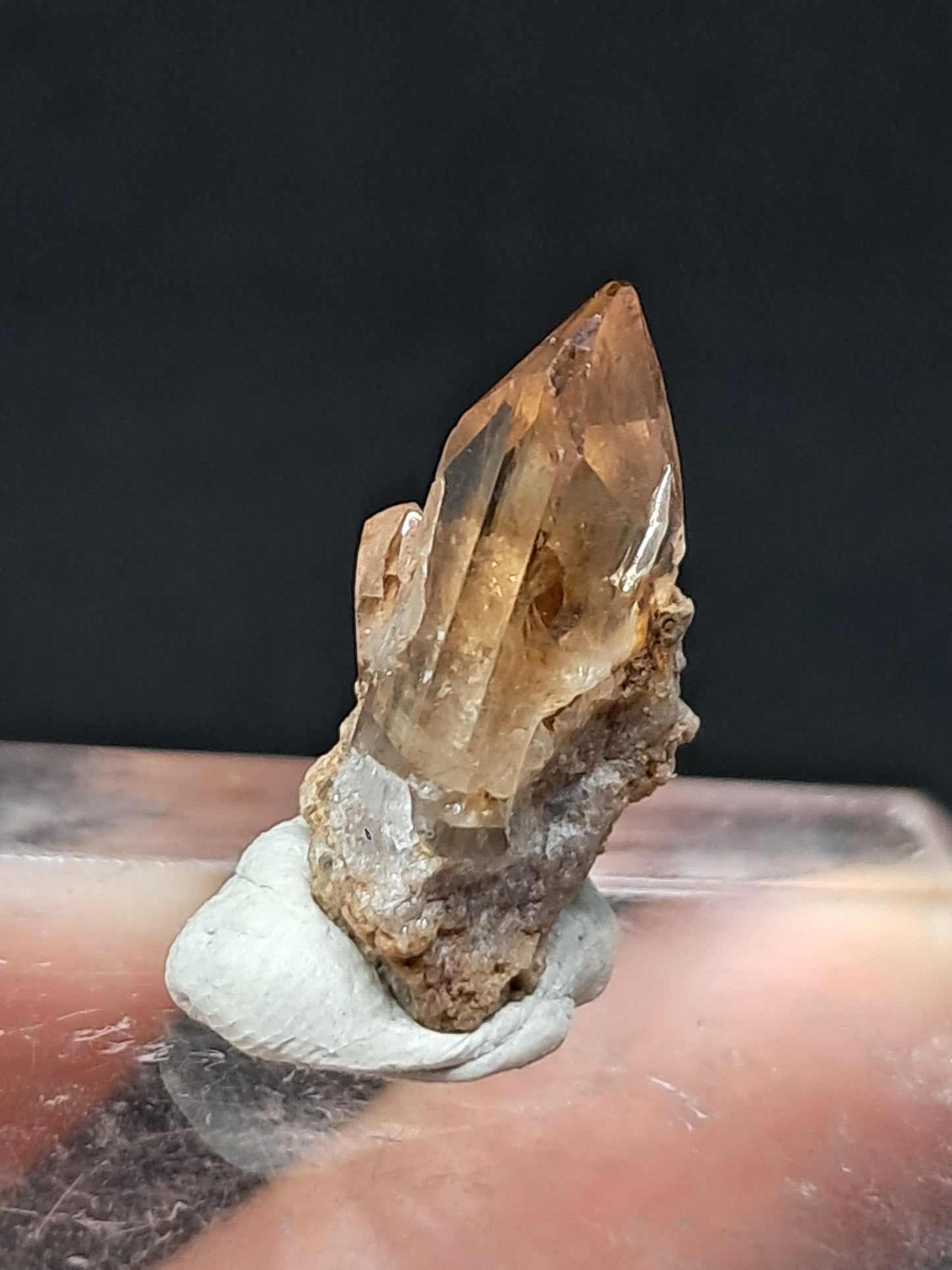Cristal de topacio natural (México), piedra preciosa rara | Ejemplar mineral n.° TPZ3