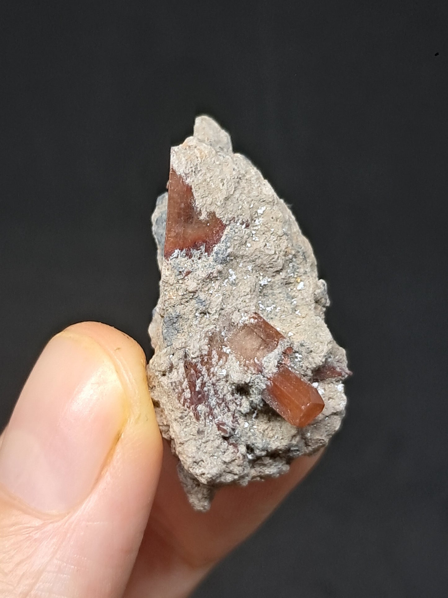Cristal de topacio natural en matriz (México), piedra preciosa rara | Ejemplar mineral n.° TPZ22
