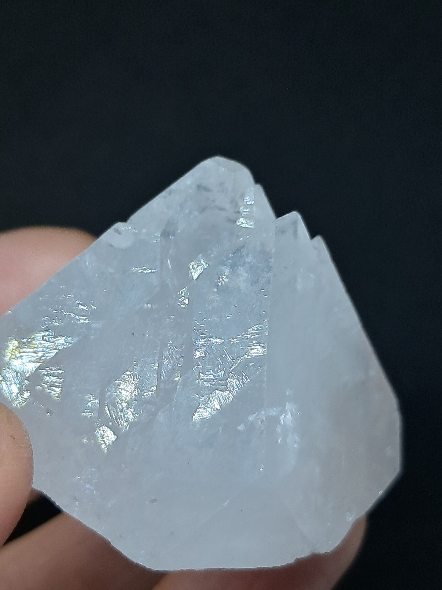 Clear Apophyllite Point w/ Multiple Terminations (Ajanta) Natural Crystal | Mineral Specimen #AP4
