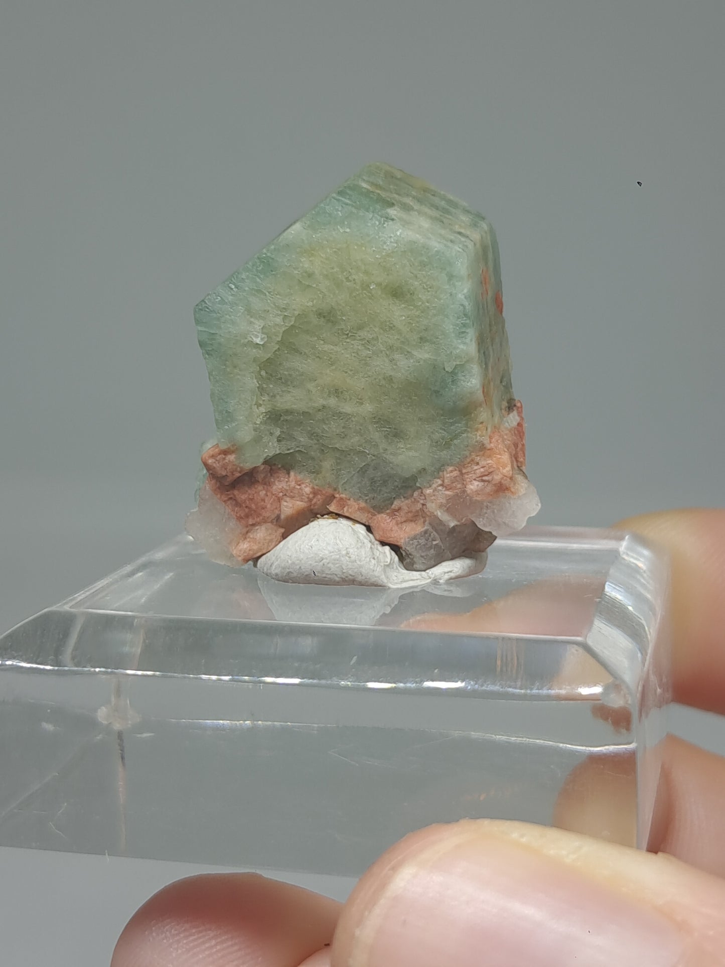 Aquamarine on Matrix (Karur) Rough Natural Crystal | Mineral Specimen #AQM49
