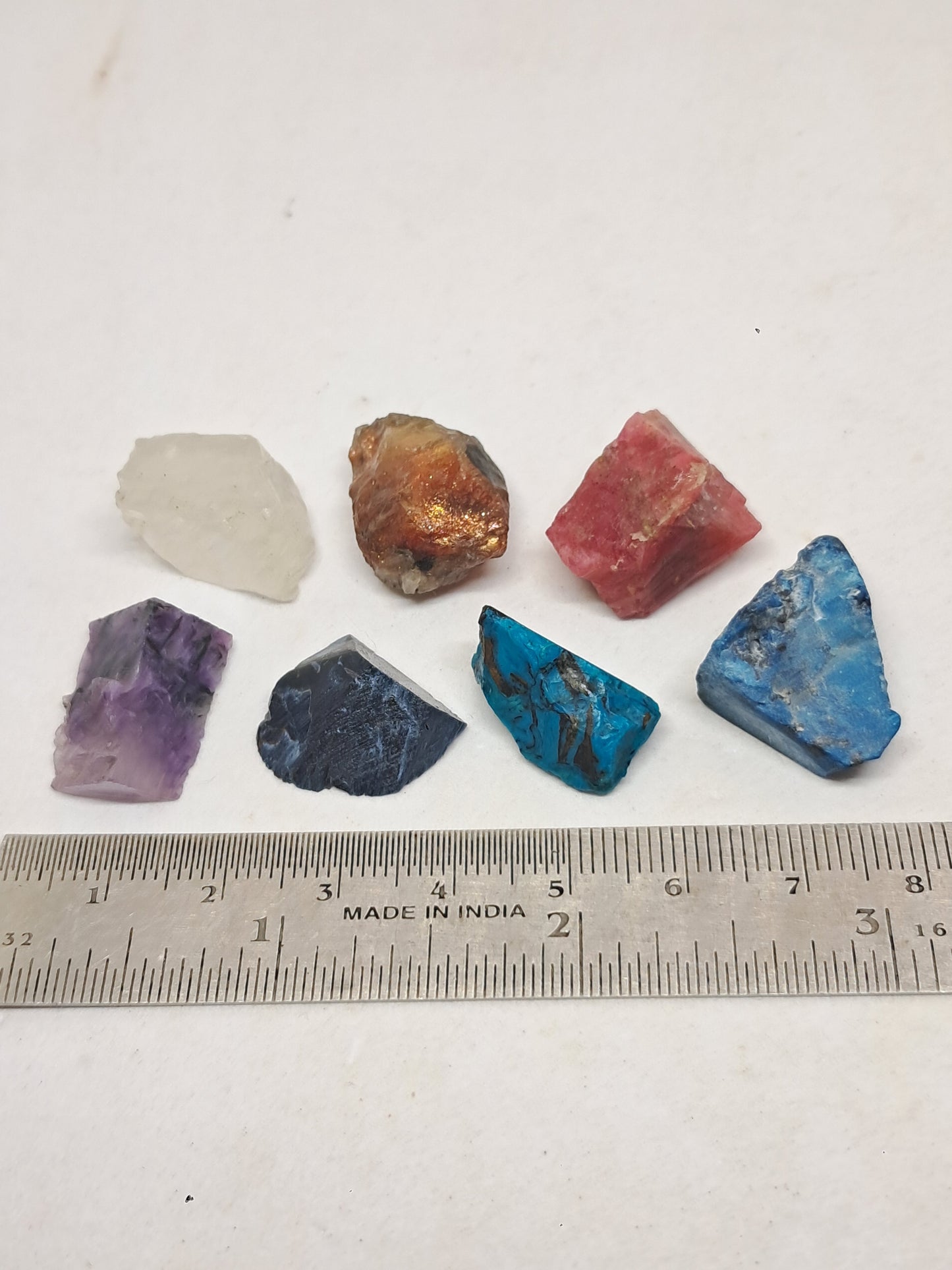 Set of 7 Mix Small Rough Stones | Raw Crystals | Natural Minerals #RCS21