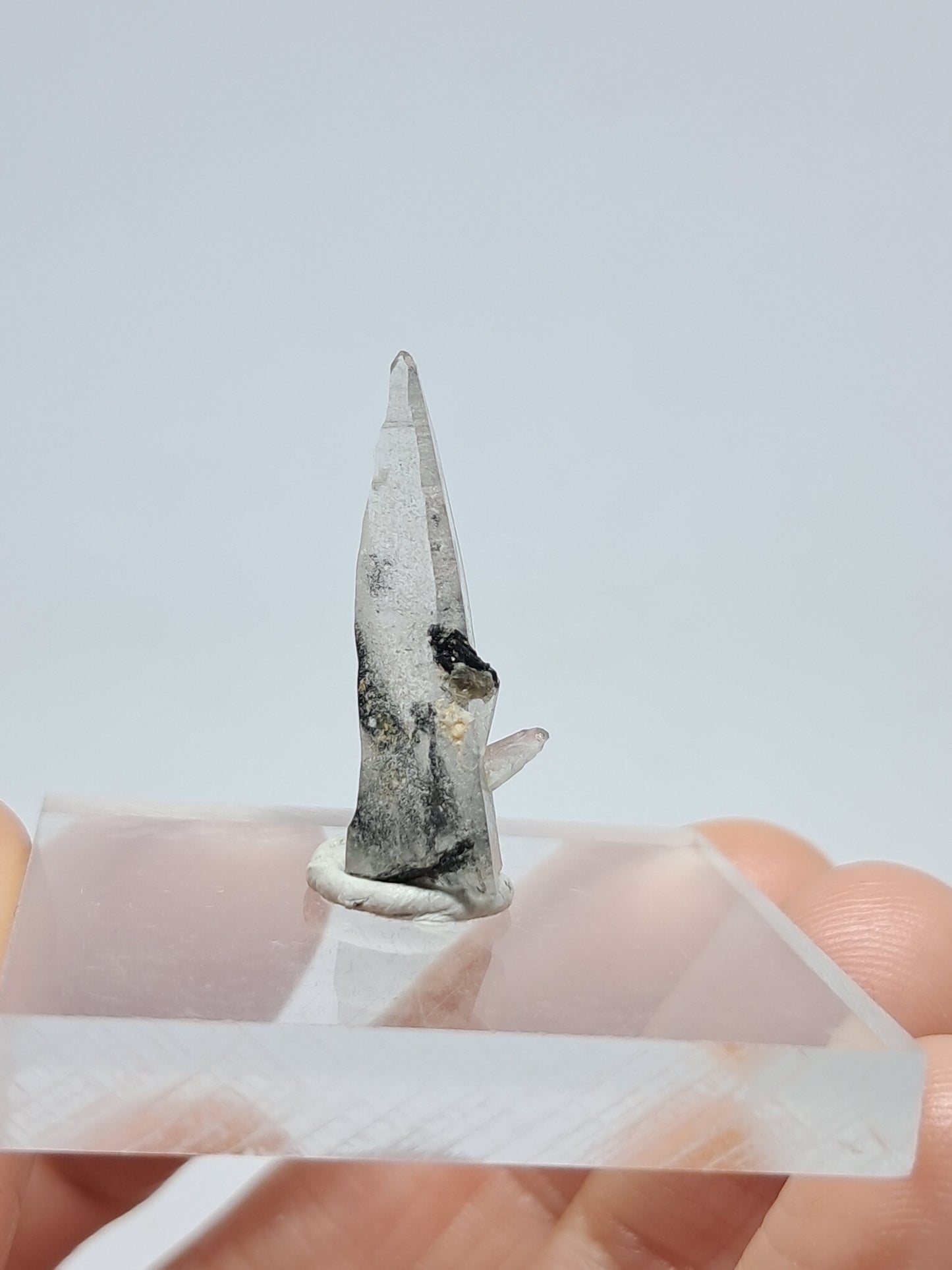 Tourmalinated Quartz Crystal Point (Non-precious stone) #TQ25