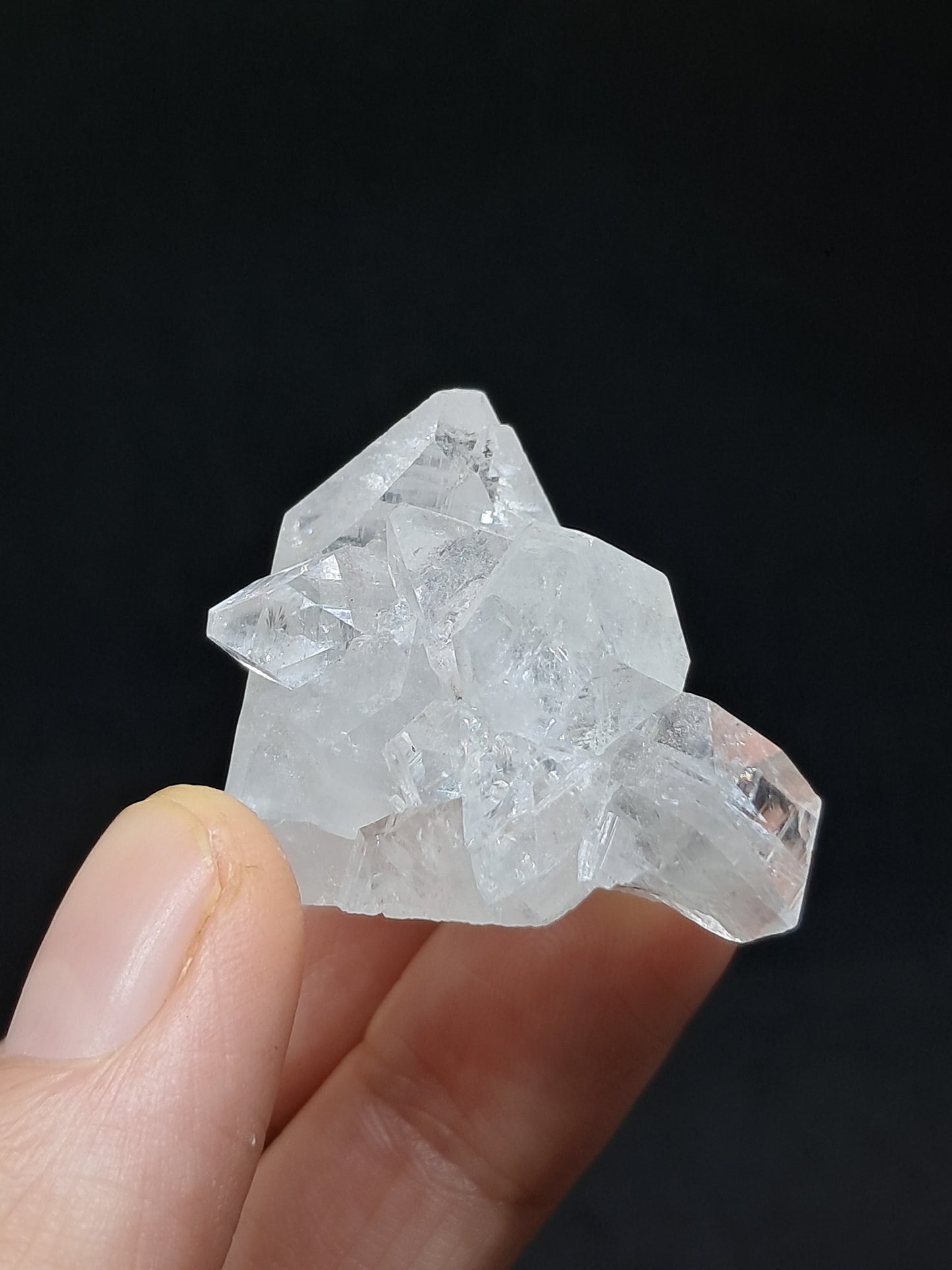 Clear Apophyllite Cluster (Ajanta) Natural Crystal | Mineral Specimen #AP51