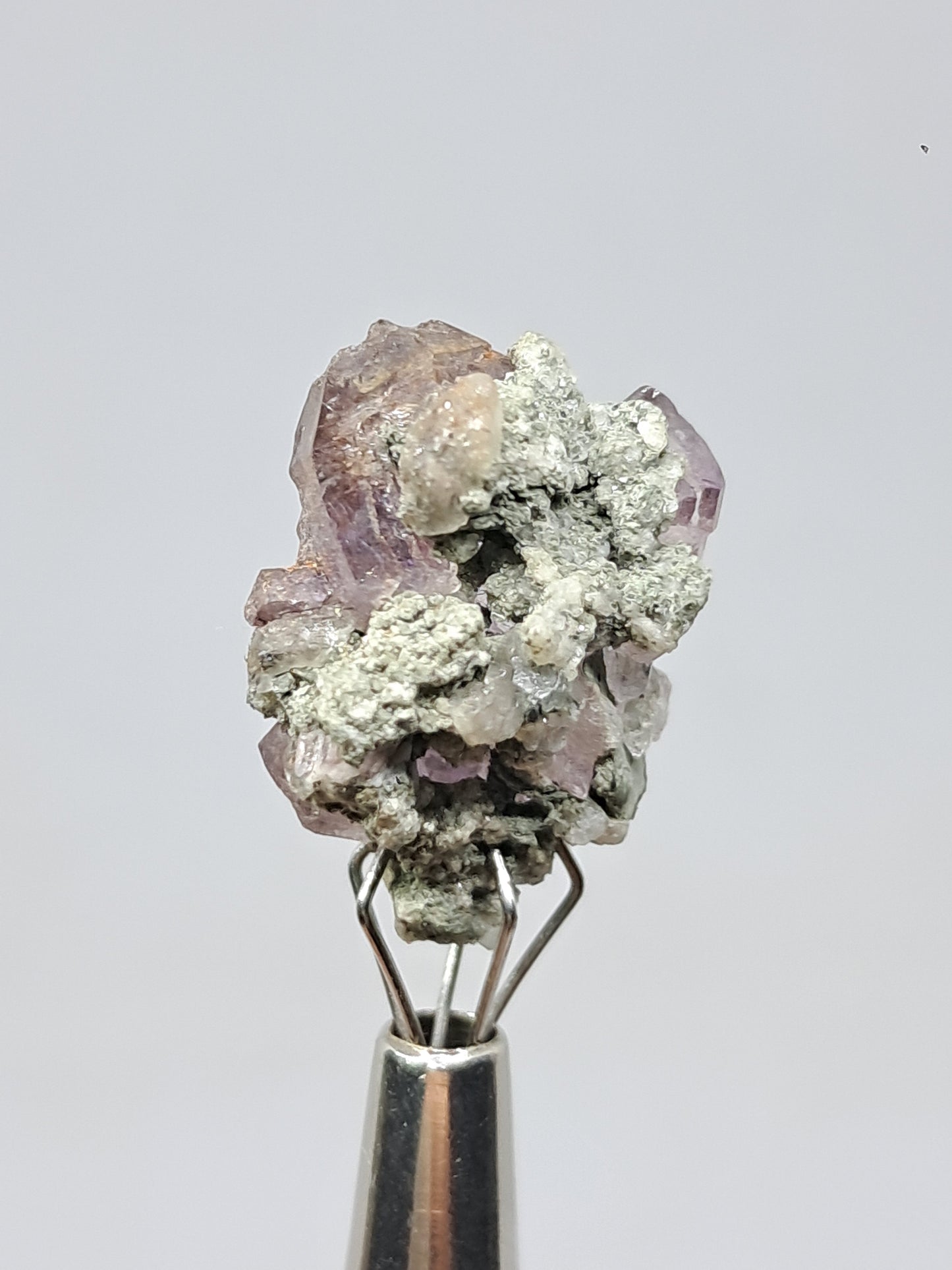 Set of 3 Amethyst from Karur w/ "Super Seven" Inclusions | Natural Crystals | Mineral Specimen #KA169