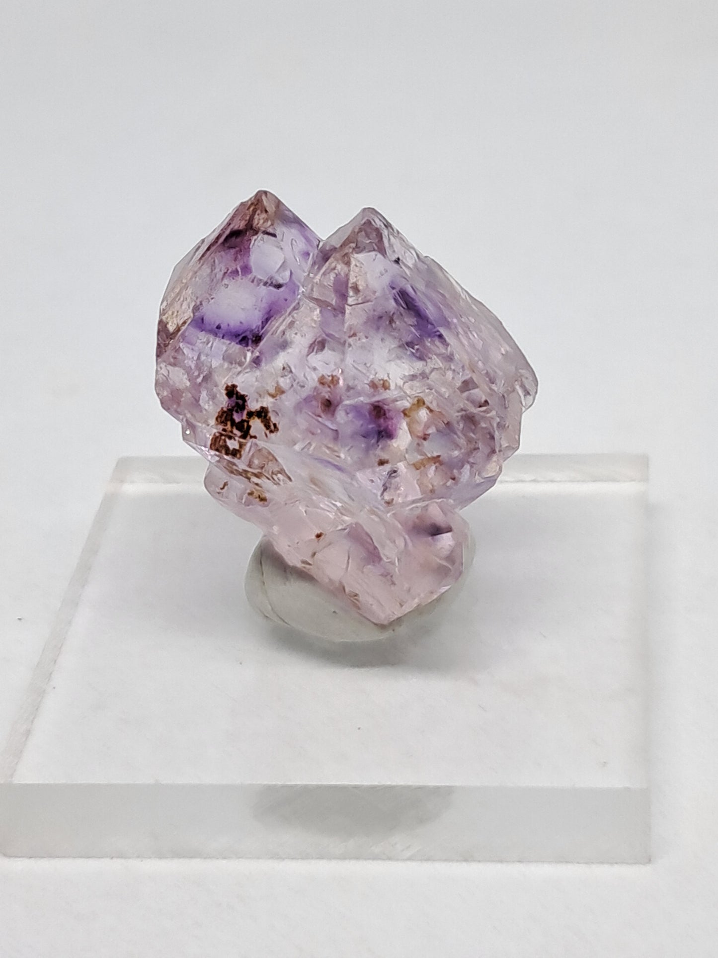 Elestial Amethyst (Karur) Lustrous Purple Quartz Crystal Point | Natural Stone | Mineral Specimen #KA45