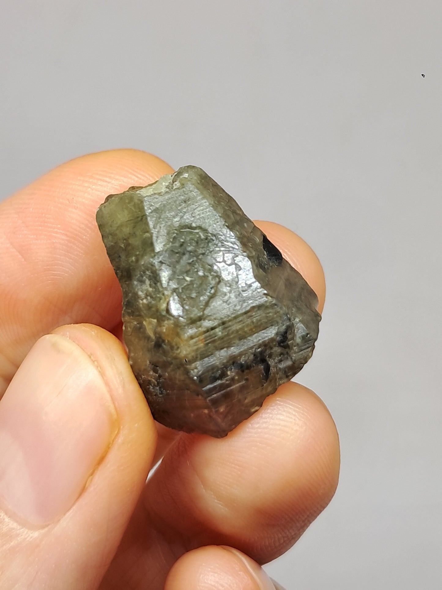 Natural Green Pink Sapphire Crystal (Karur) Rough Stone | Bicolor | Mineral Specimen #SP33