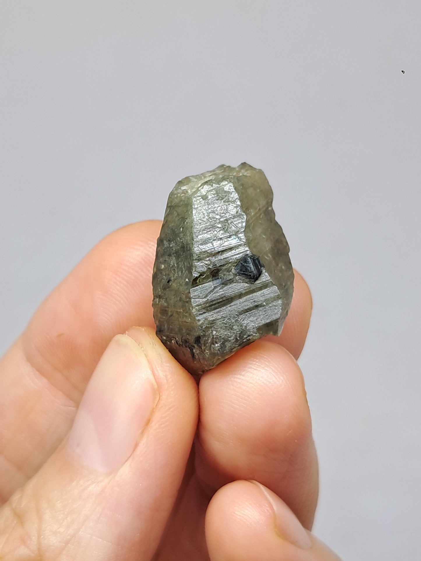 Natural Green Pink Sapphire Crystal (Karur) Rough Stone | Bicolor | Mineral Specimen #SP33