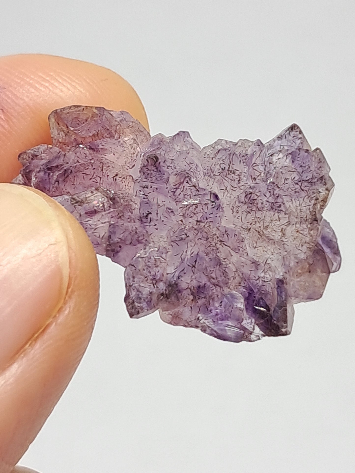 Amethyst Scepter Cluster w/ Goethite (Karur) Crystal Cluster | Natural Stone | Mineral Specimen #KA47