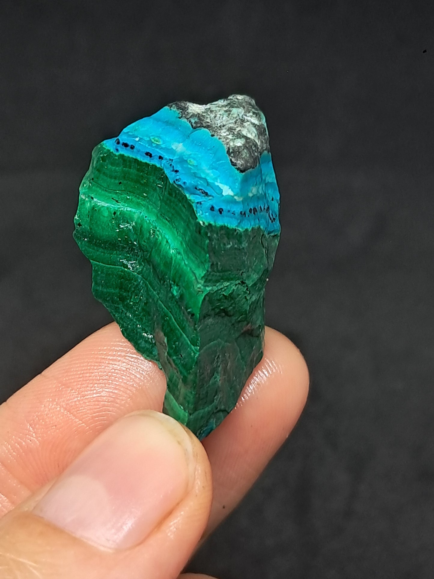 Chrysocolla Malachite (Democratic Republic of Congo) Raw Stone | Rough Crystal | Natural Mineral Specimen #CM8