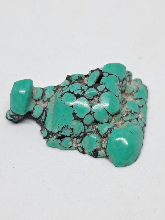Piedra natural estabilizada de turquesa tibetana | Ejemplar mineral n.° TT7