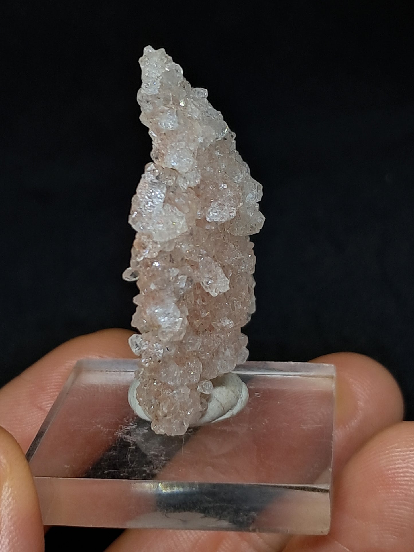 Pink Apophyllite On Quartz Floater Cluster (Ajanta) Natural Crystal | Mineral Specimen #APP1
