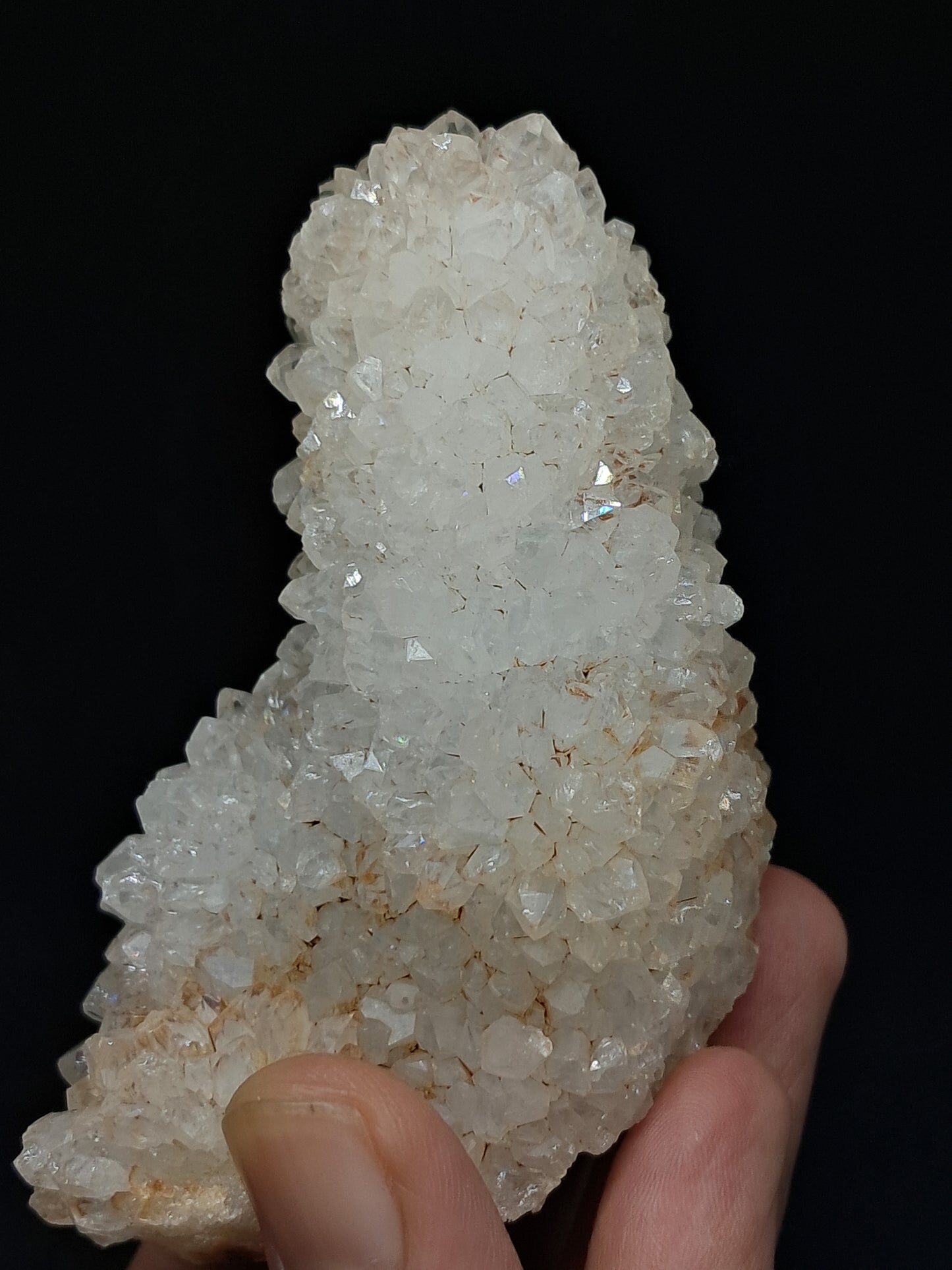 Cuarzo iris (Aurangabad) | Anandalita | Estalactita | Cristal natural n.° AQ6