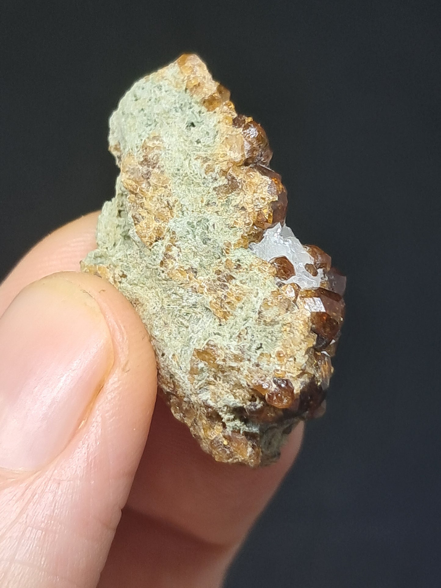 Cúmulo de granate marrón (México) | Cristal en bruto | Ejemplar mineral n.° GR7