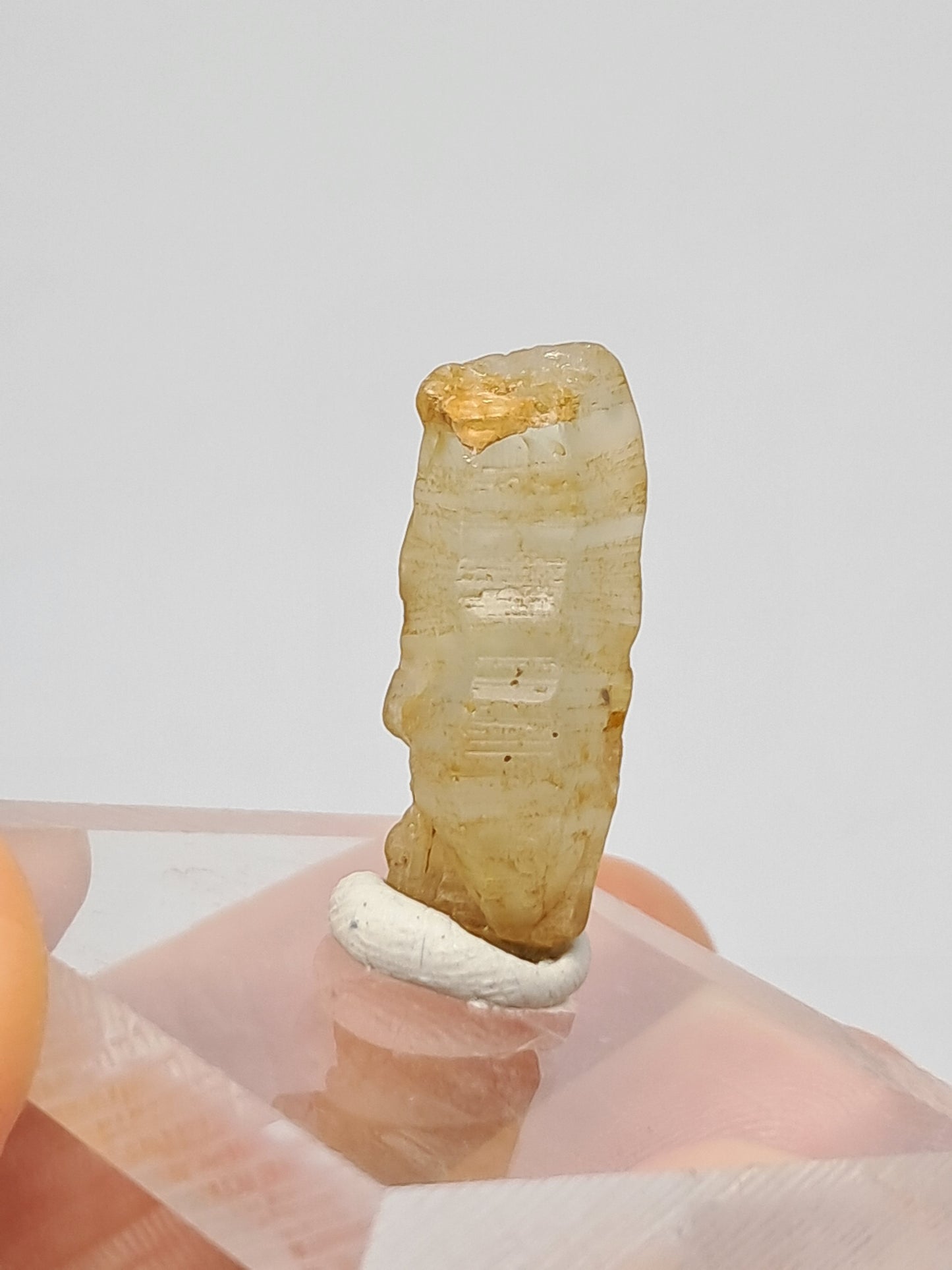 Natural White Sapphire Crystal (Sri Lanka) Rough Stone | Mineral Specimen #SP8