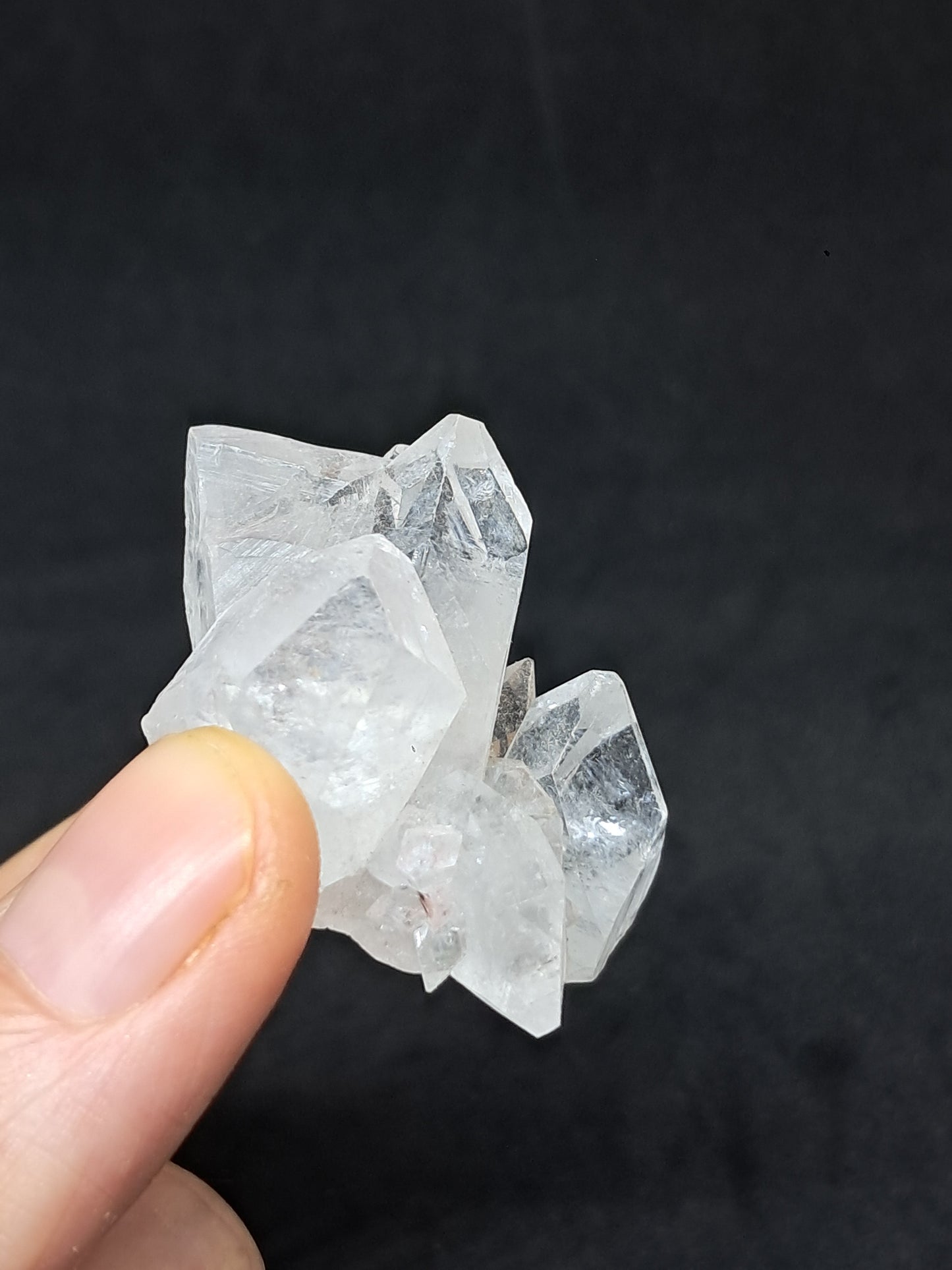 Clear Apophyllite Cluster (Ajanta) Natural Crystal | Mineral Specimen #AP49