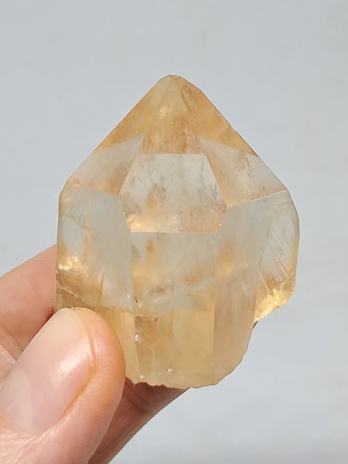 Natural Citrine "Kundalini" (Democratic Republic of Congo) Crystal Point | Mineral Specimen #CTN21