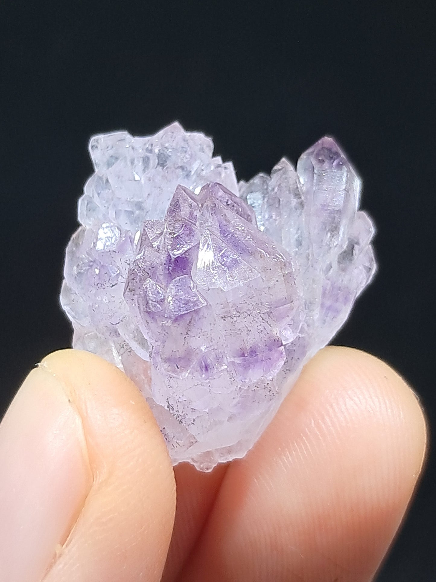 Amatista Elestial (Karur), piedra natural | Ejemplar mineral n.° KA100