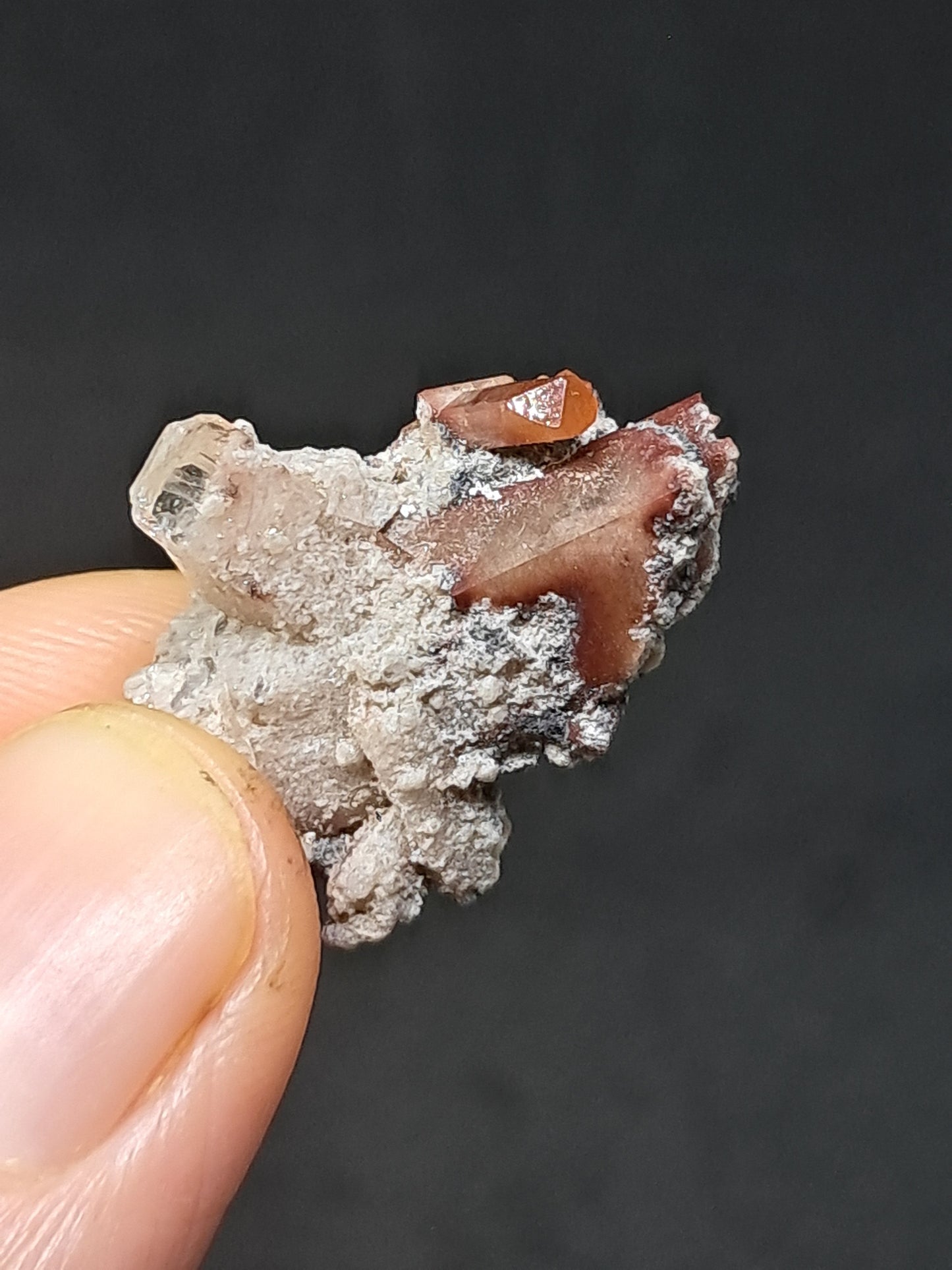 Cristales de topacio natural en matriz (México), piedra preciosa rara | Ejemplar mineral n.° TPZ24