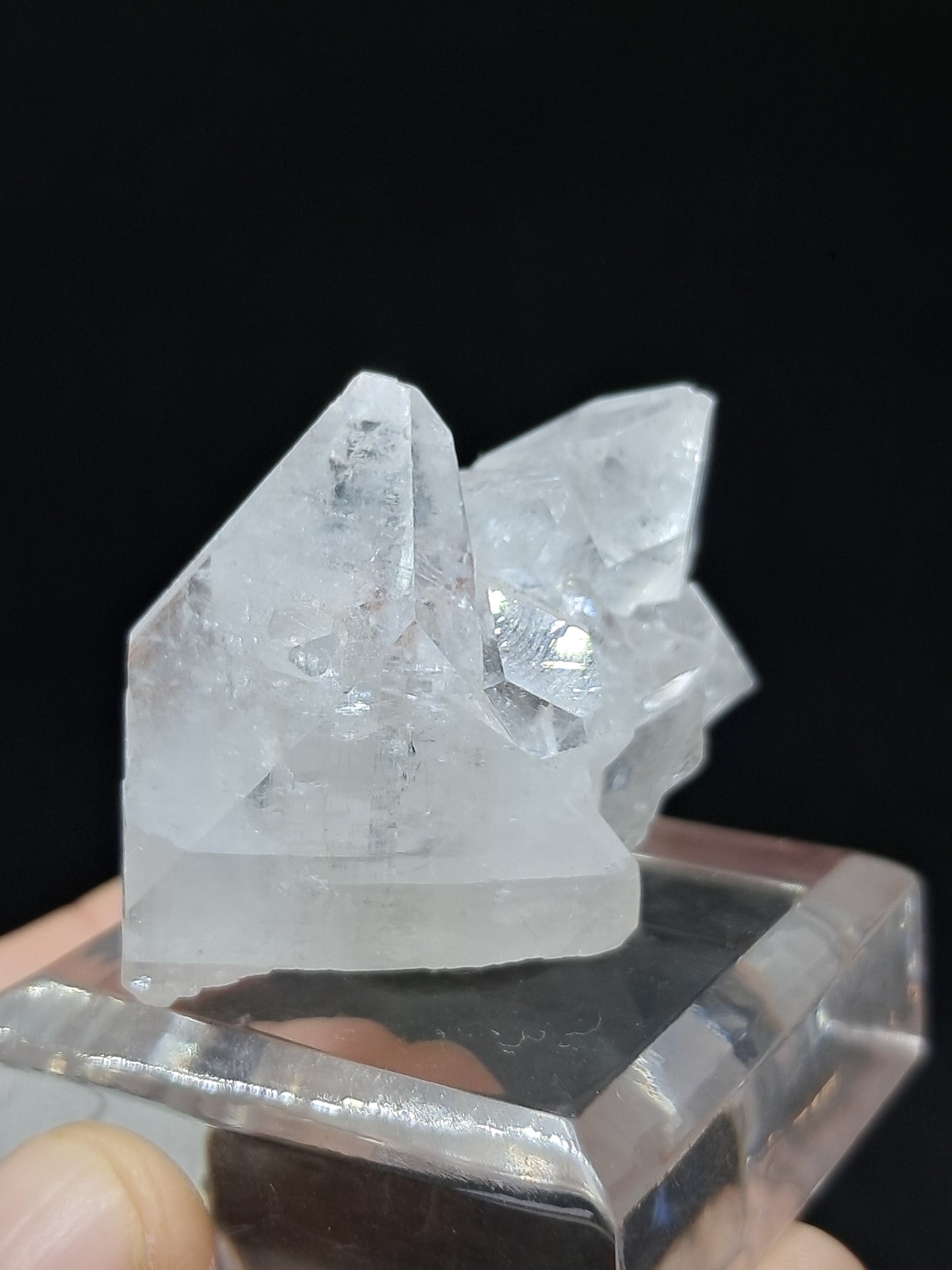 Clear Apophyllite Cluster (Ajanta) Natural Crystal | Mineral Specimen #AP51
