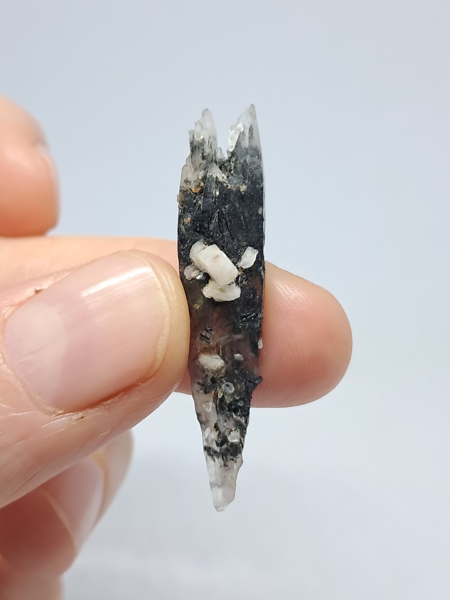 Tourmalinated Quartz Biterminated Crystal (Non-precious stone) #TQ24