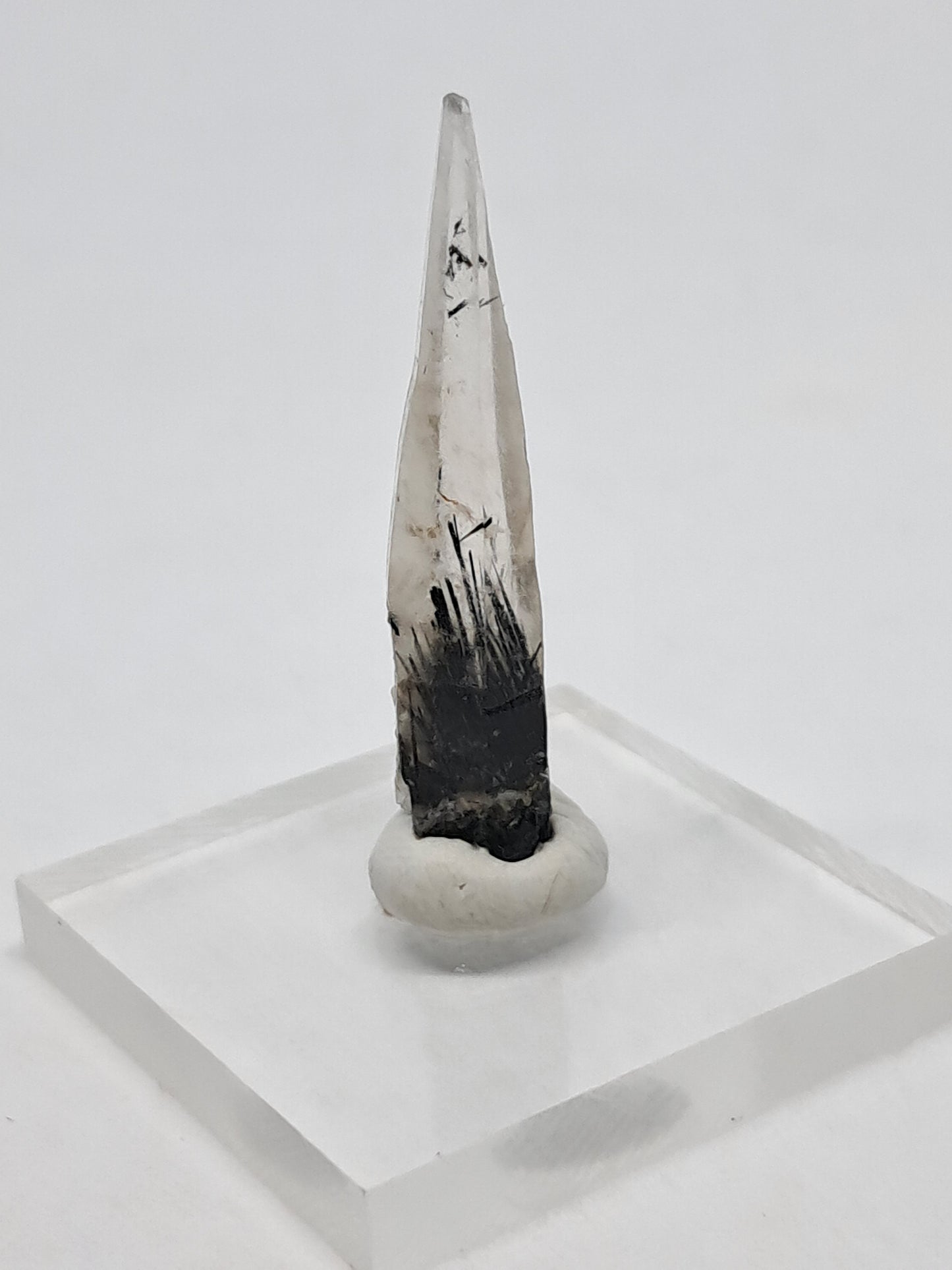 Tourmalinated Quartz Natural Crystal Point (Karur) Rough Stone | Mineral Specimen #TQ7