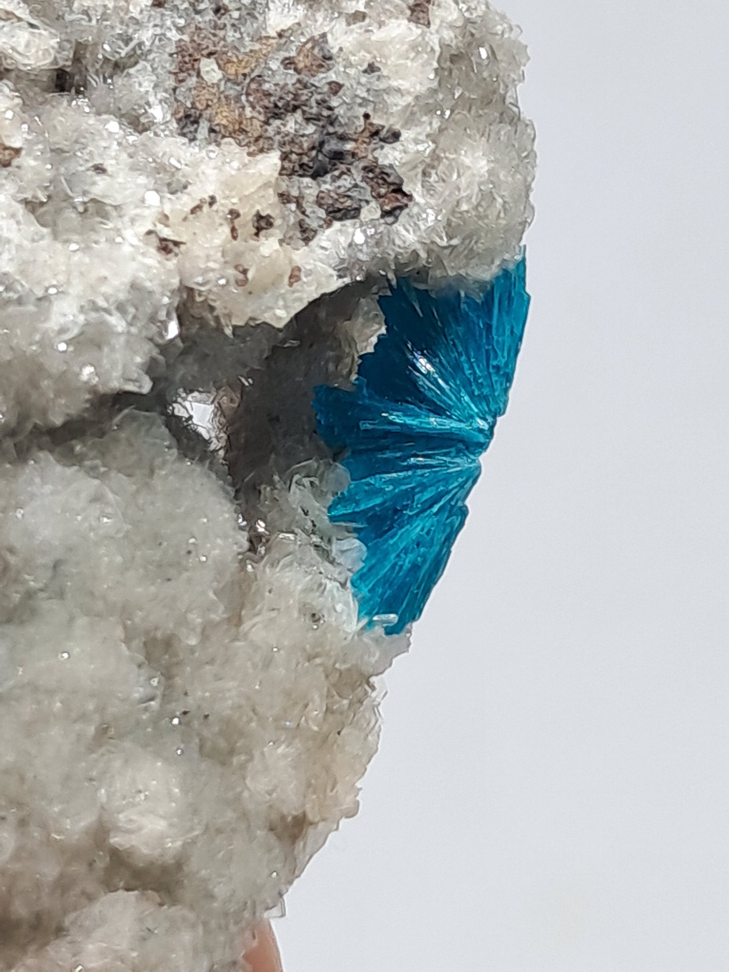 Cavansite on Heulandite Matrix (Wagholi) Rough Stone | Natural Crystal | Rare Mineral Specimen #CV12