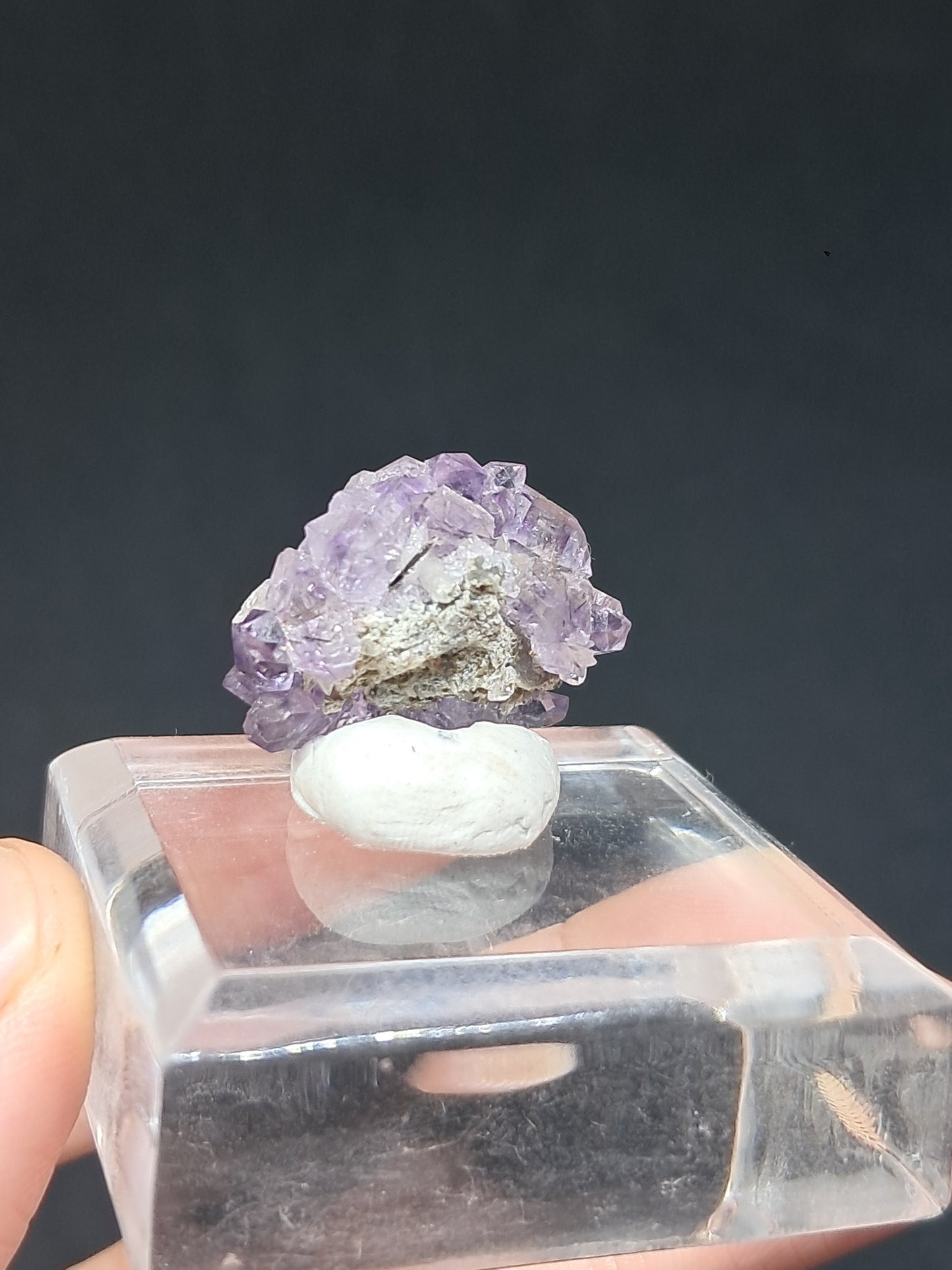 Amatista brillante con inclusiones "Super Seven" y mica (Karur) | Cristal en bruto | Piedra natural | Ejemplar mineral n.° KA153