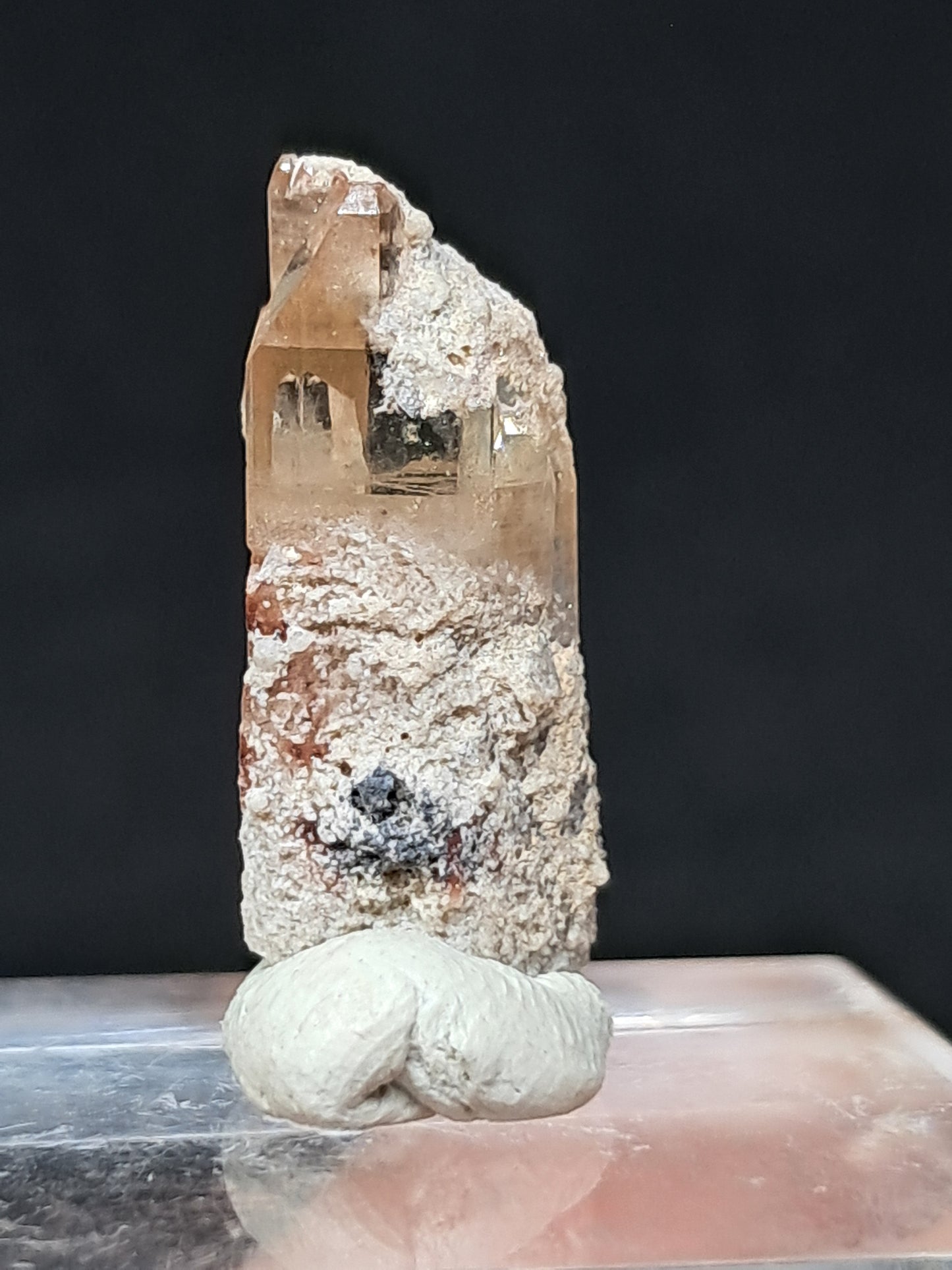 Cristal de topacio natural (México), piedra preciosa rara | Ejemplar mineral n.° TPZ5