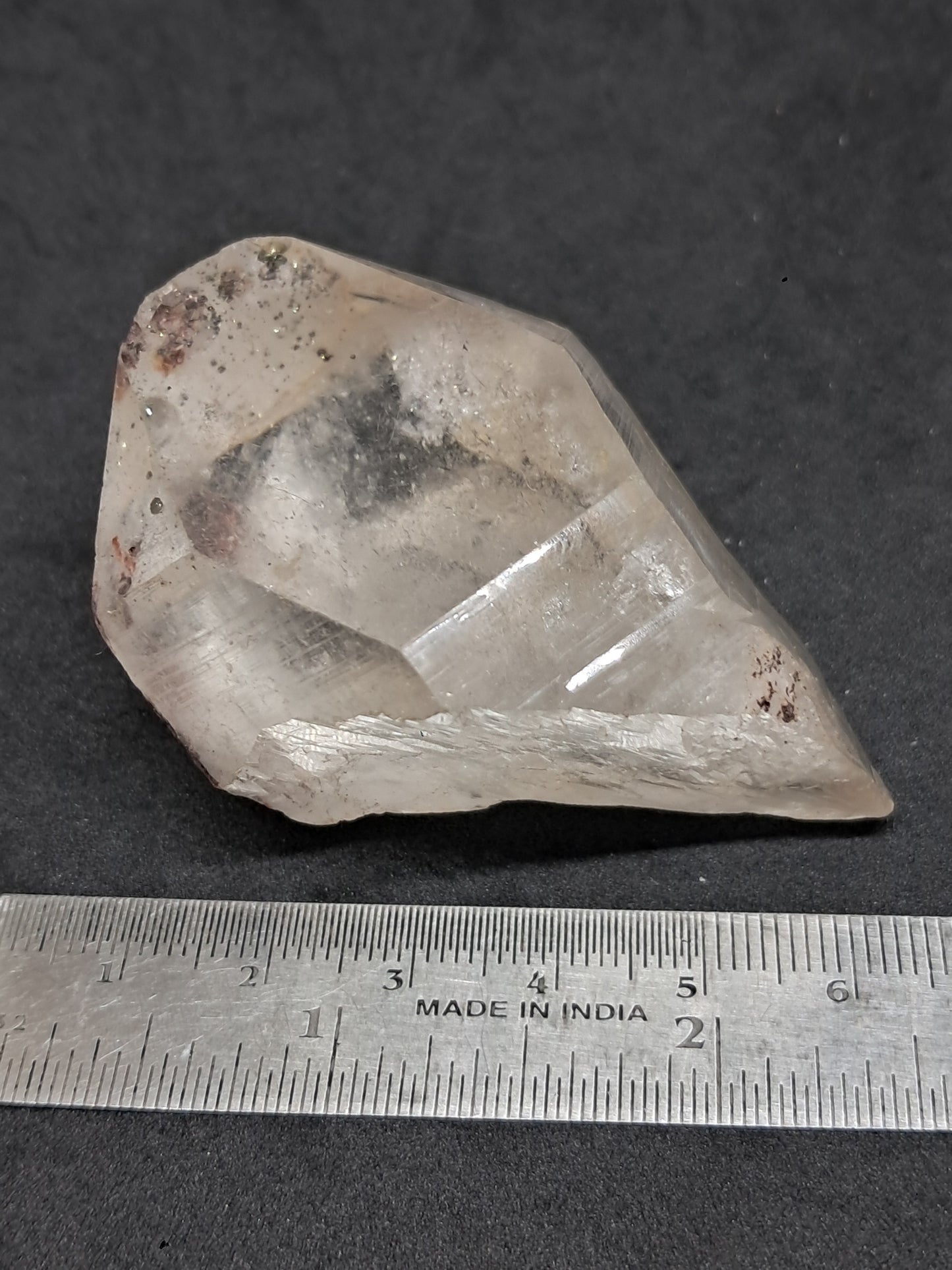 Himalayan Quartz Crystal Point with Pyrite Inclusions | Natural Stone | Mineral Specimen #CH52