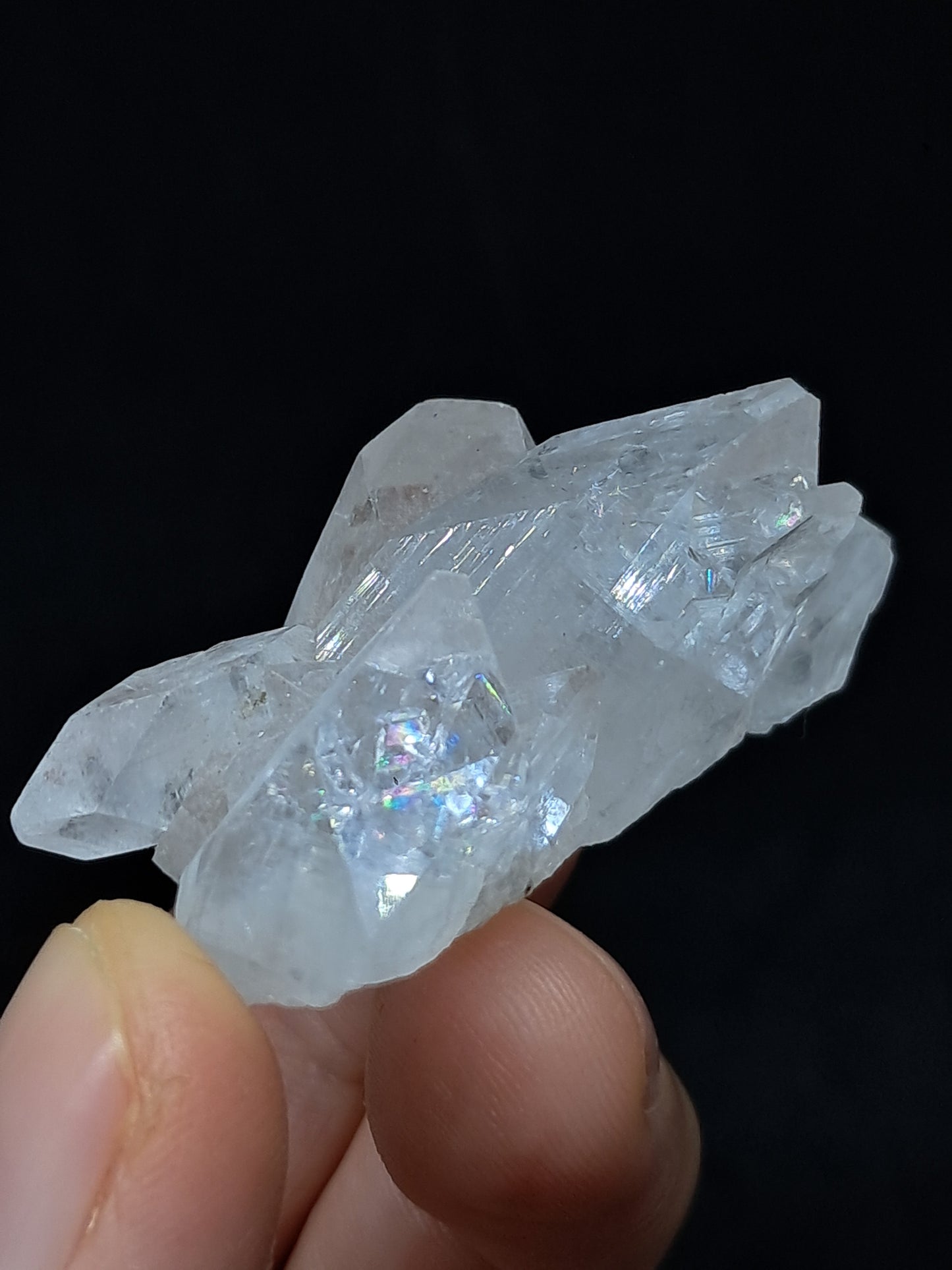 Clear Apophyllite Cluster (Ajanta) Natural Crystal | Mineral Specimen #AP49