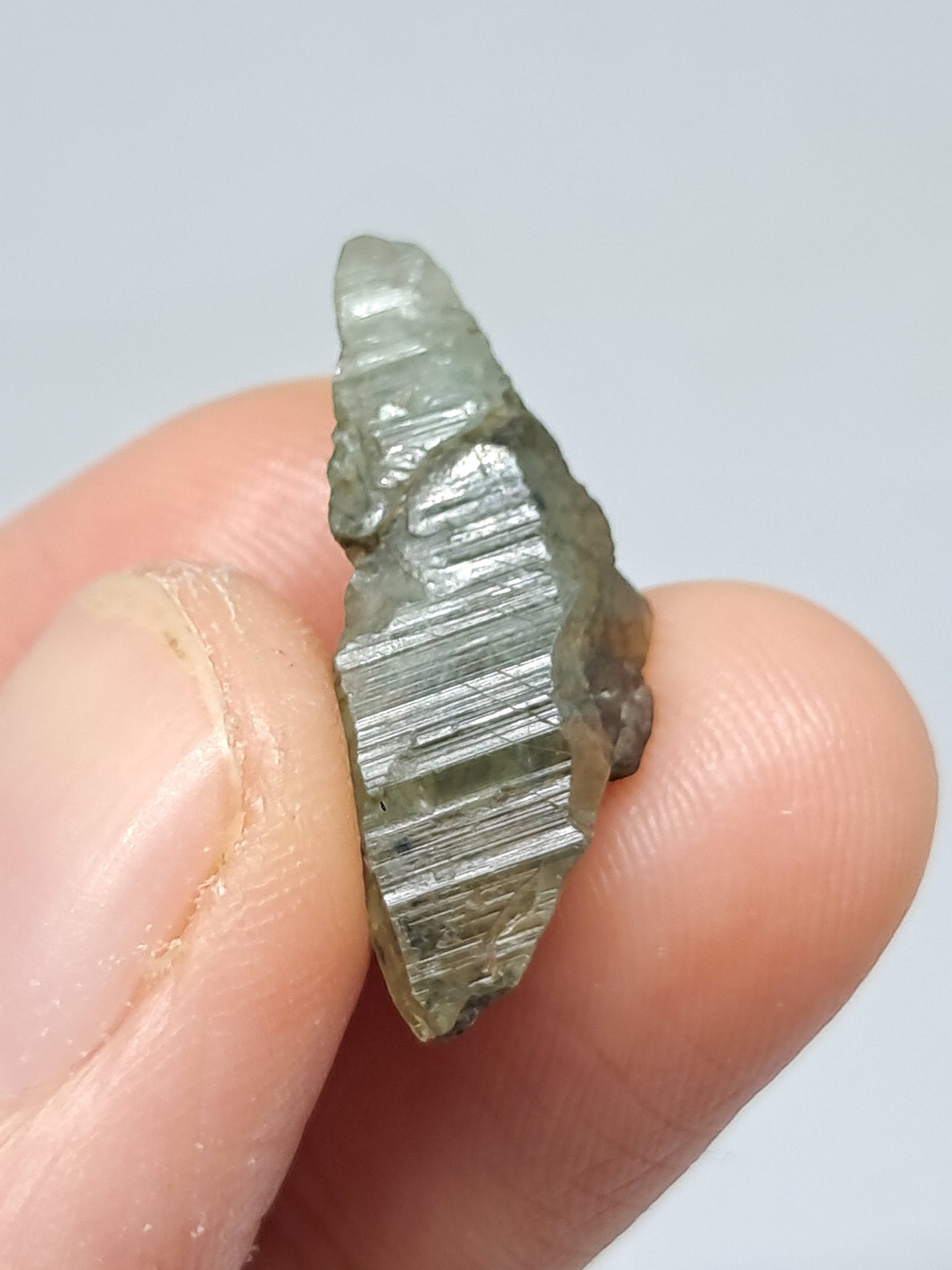 Natural Greenish-Blue *Teal* Sapphire Crystal (Karur) Rough Stone | Mineral Specimen #SP29
